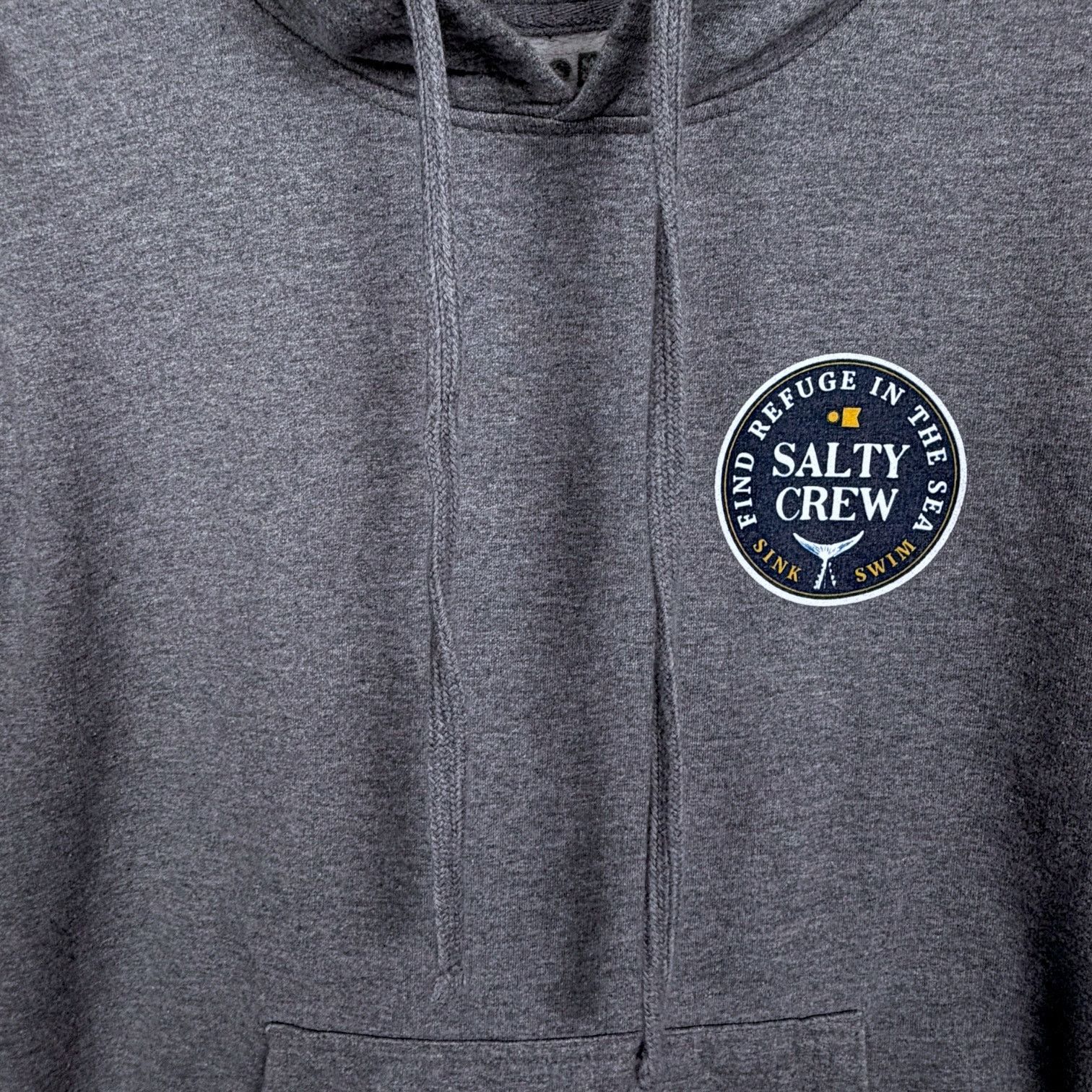 Salt Valley Salty Crew Gray Logo Hoodie Find Refuge In The Sea Graphic M Size US M / EU 48-50 / 2 - 3 Thumbnail