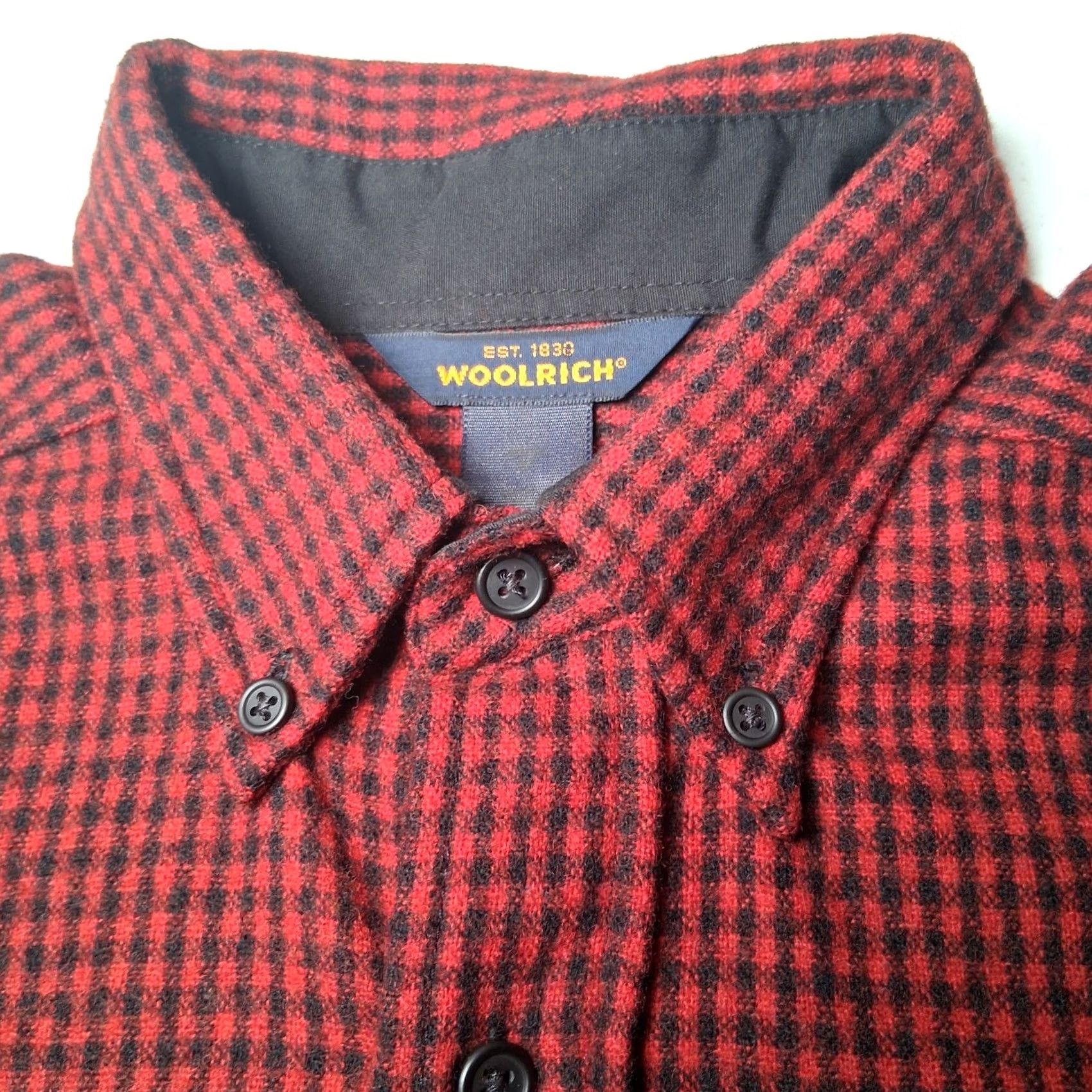 Vintage Woolrich Button-Down Shirt Men M Plaid Red Wool Blend Nylon Wool Outdoorsy Cabin Lumberjack Pockets Regular Fall Winter Spring Size US M / EU 48-50 / 2 - 3 Thumbnail