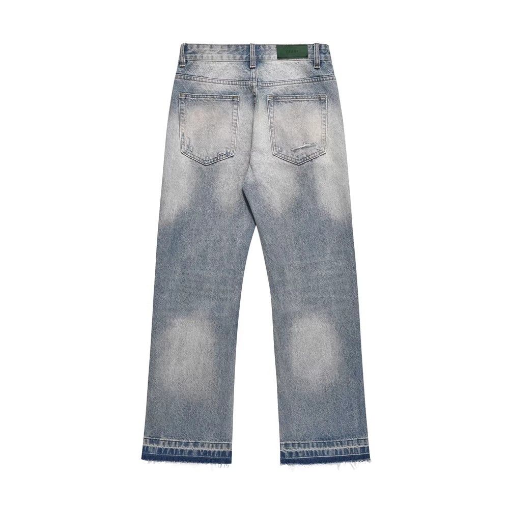 Japanese Brand × Jean Men's street style washed dirty ripped jeans Size US 32 / EU 48 - 2 Thumbnail