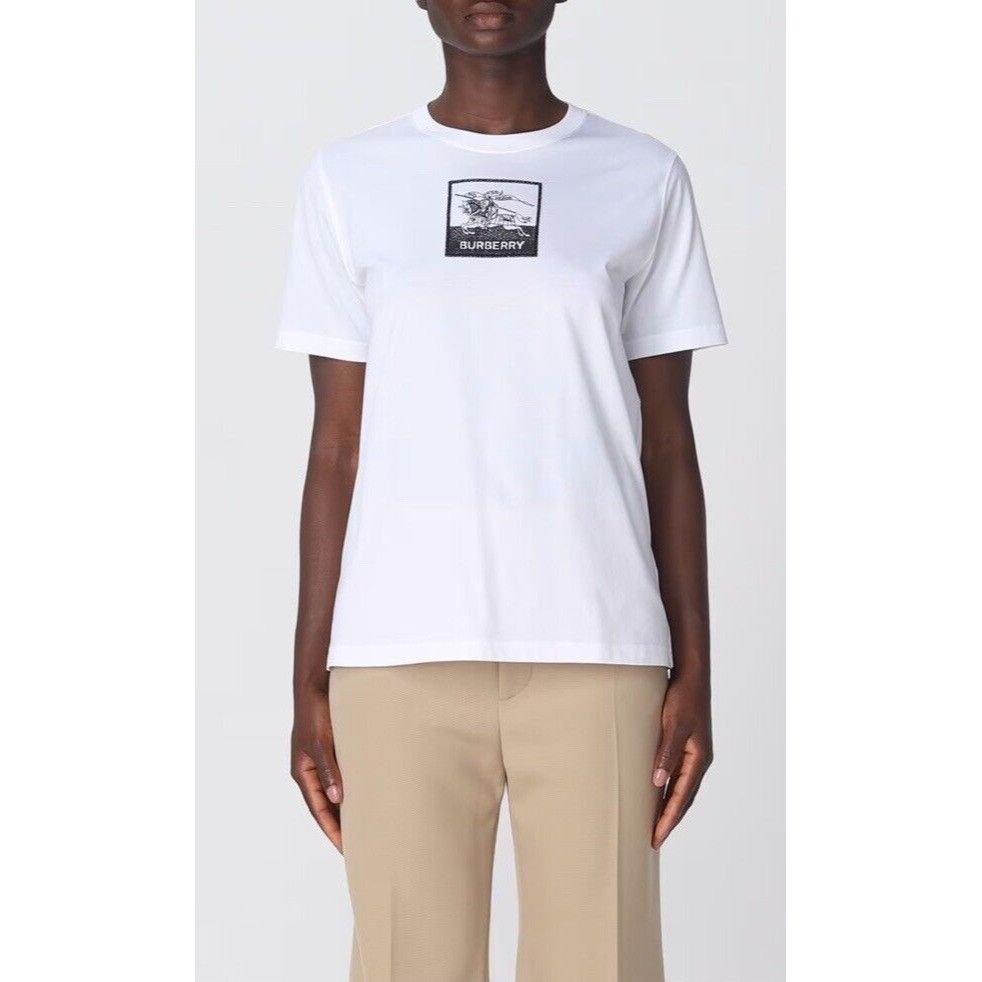 Burberry Burberry white Women Logo T-shirt NWT Size small Size S / US 4 / IT 40 - 2 Thumbnail