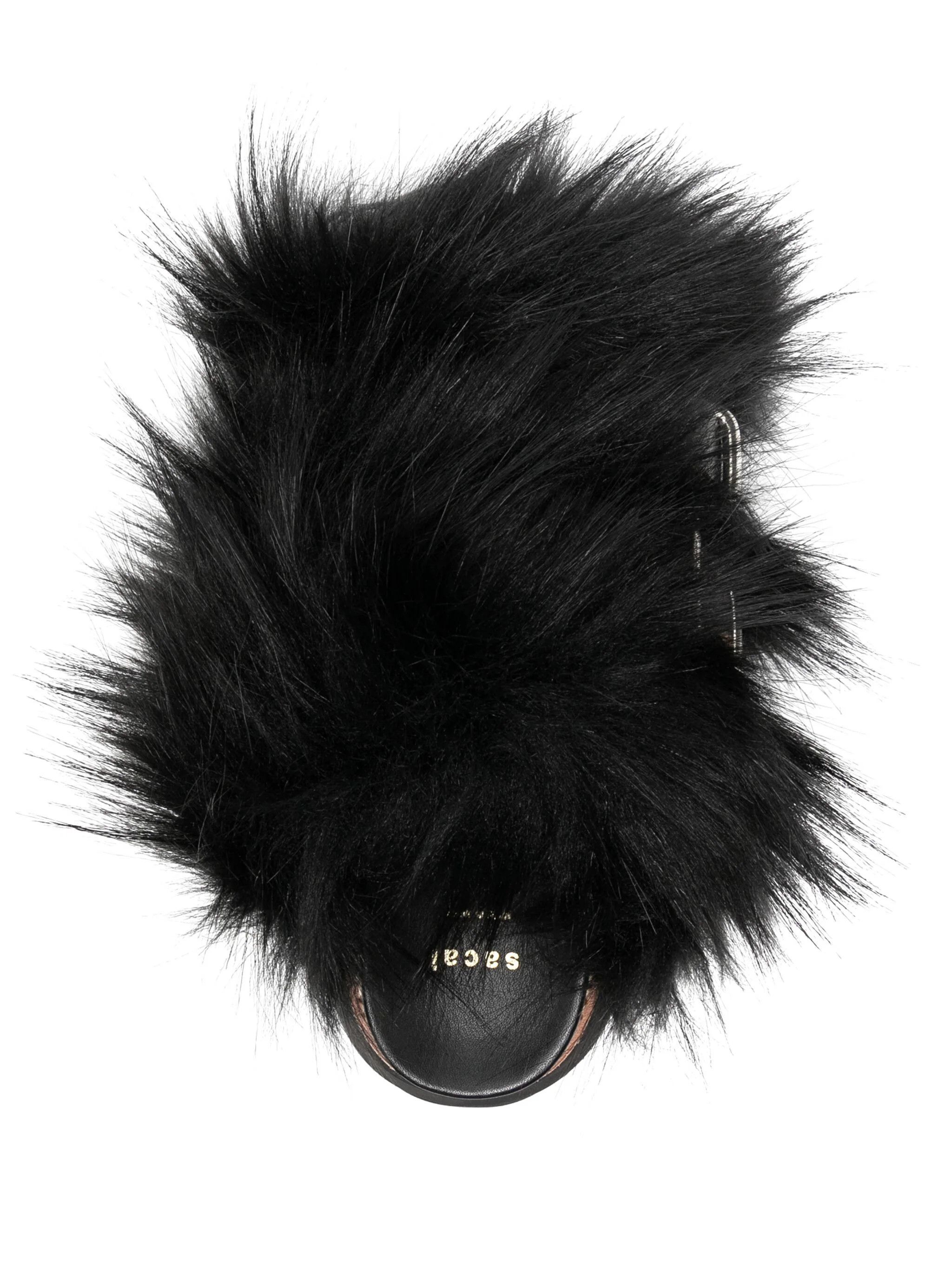 Sacai o1s22i1n0924 Faux Fur Strap Slides in Black Size US 8 / IT 38 - 4 Thumbnail
