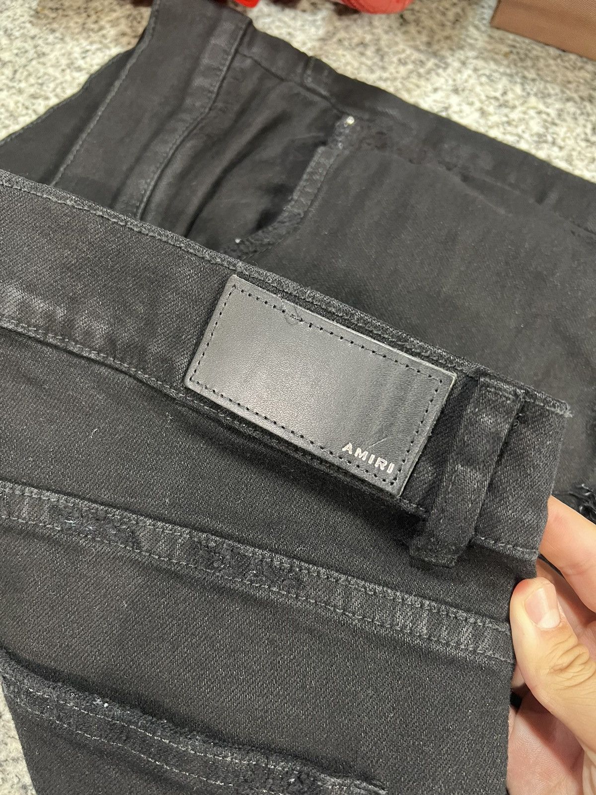 Amiri Amiri Jean Mx1 Black Thrasher Size US 34 / EU 50 - 5 Thumbnail