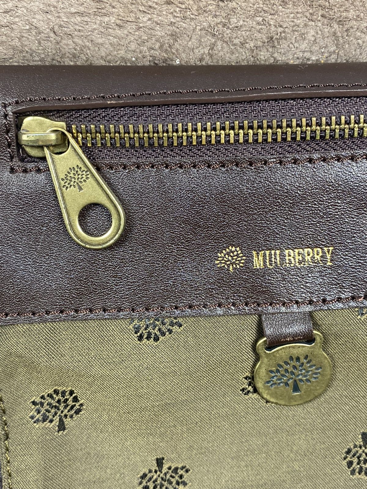 Mulberry × Vintage Vintage Brown Mulberry bag Antony Messenger Size ONE SIZE - 13 Thumbnail