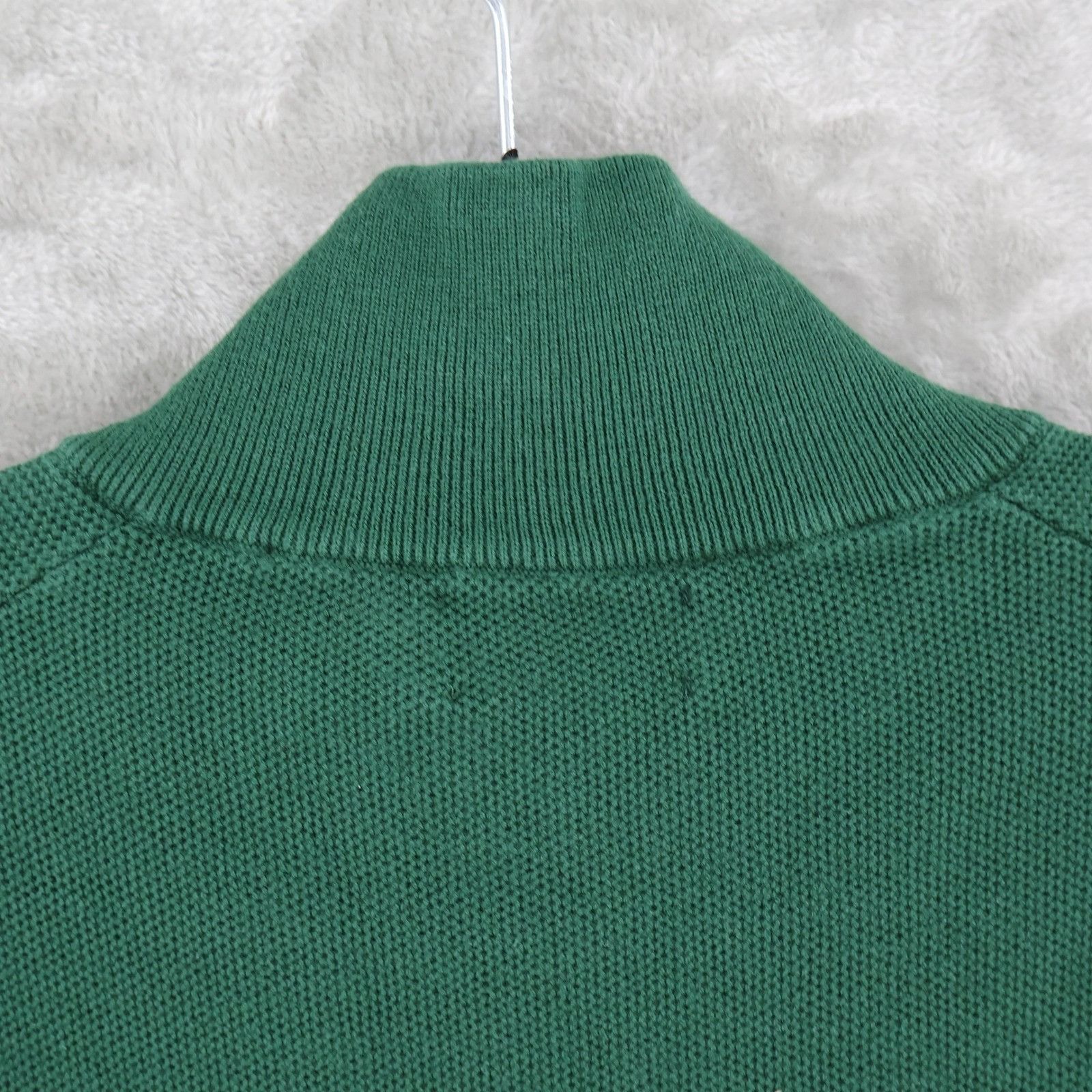 Polo Ralph Lauren Polo Ralph Lauren Mesh-Knit Cotton Quarter-Zip Sweater Men L Size US L / EU 52-54 / 3 - 10 Thumbnail