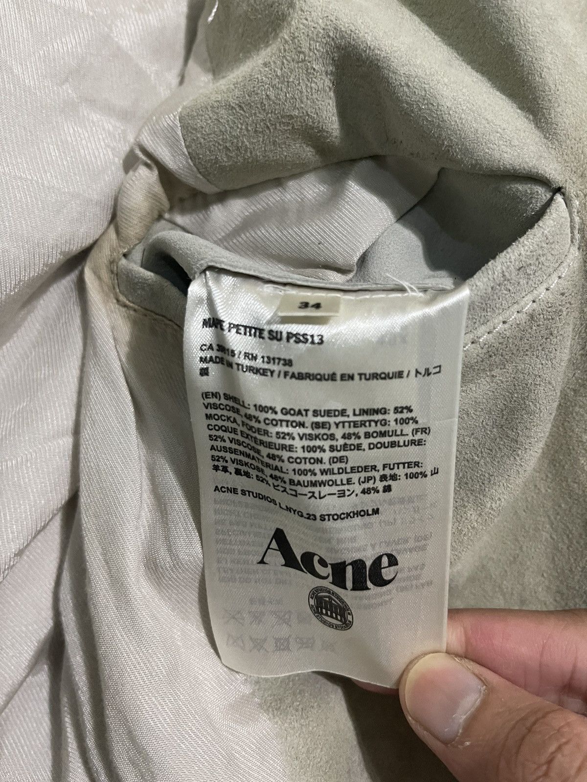 Acne Studios ACNE STUDIOS Suede Biker Jacket Size US S / EU 44-46 / 1 - 9 Thumbnail