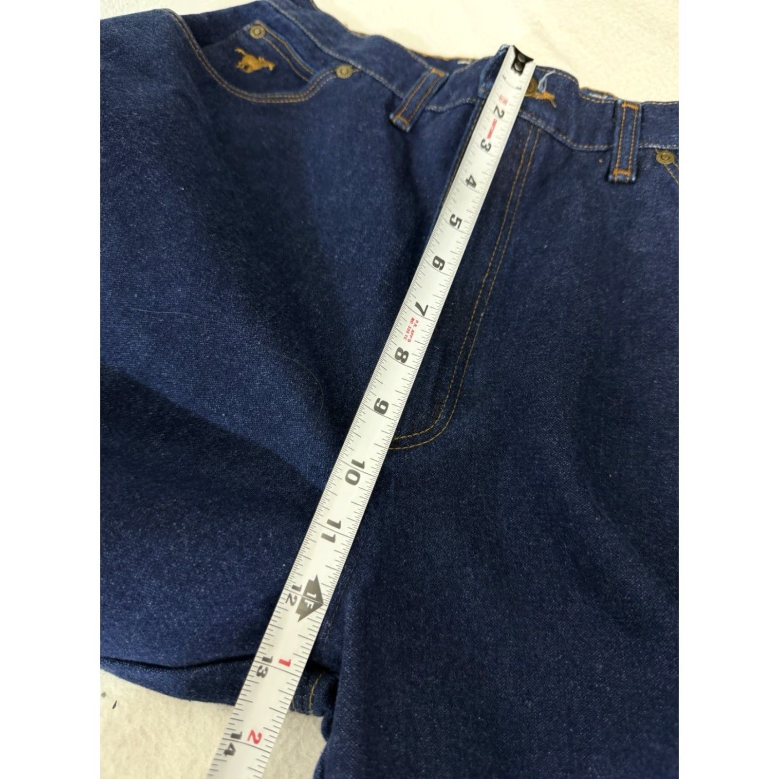Wrangler VINTAGE Wrangler Women’s Jeans 16 Dark Blue Cotton Western Cowgirl High Waist Jeans Womens Size 38" / US 16 / IT 52 - 6 Thumbnail