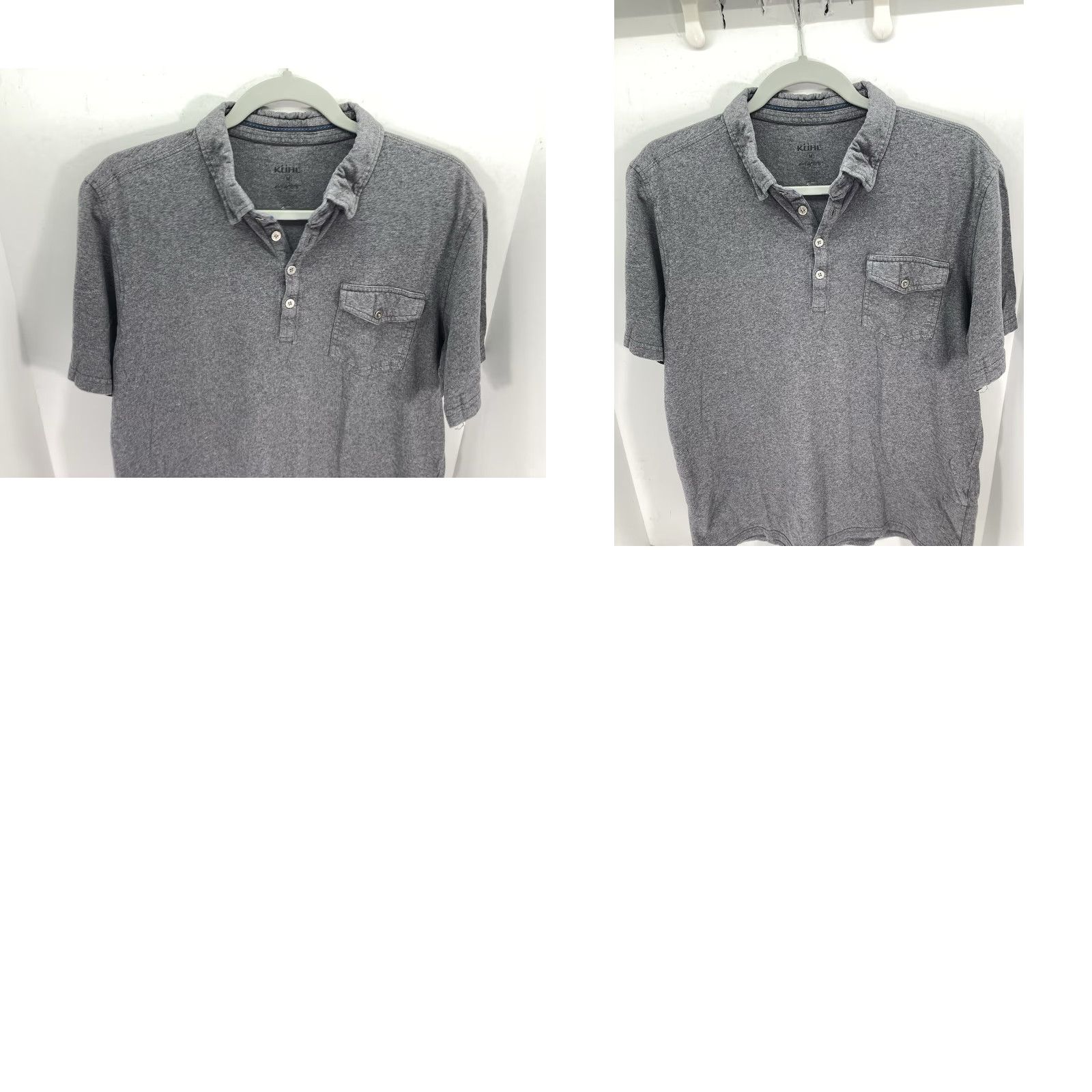Vintage Kuhl Polo Shirt Men M Gray Short Sleeve Button Pocket Pullover Collared 24 Inch Chest 27 Inch Shoulders to Waist Size US M / EU 48-50 / 2 - 9 Thumbnail