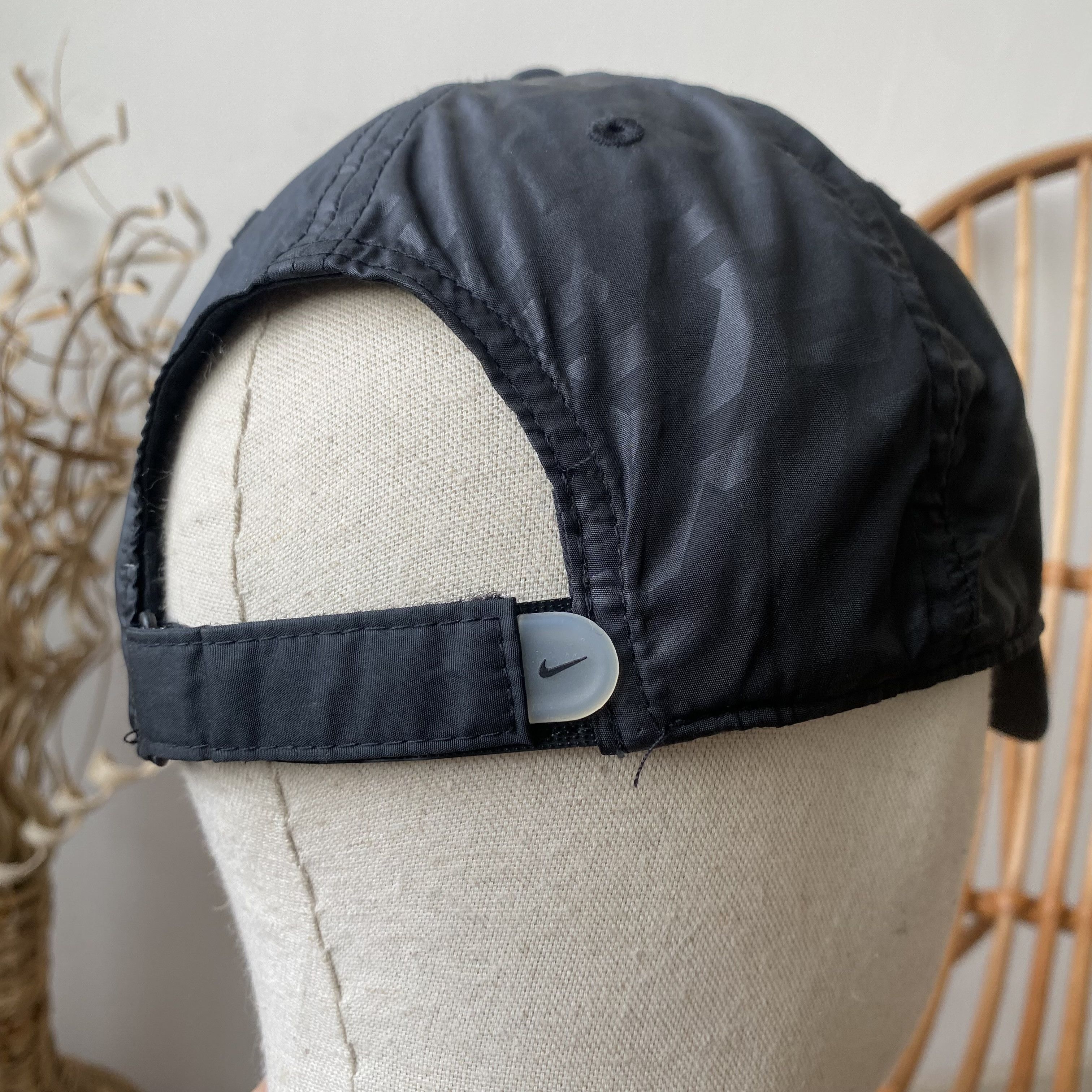 Nike Vintage 00s Drill Nike Nylon Cap Swoosh tn SHTORM FIT Size ONE SIZE - 3 Thumbnail