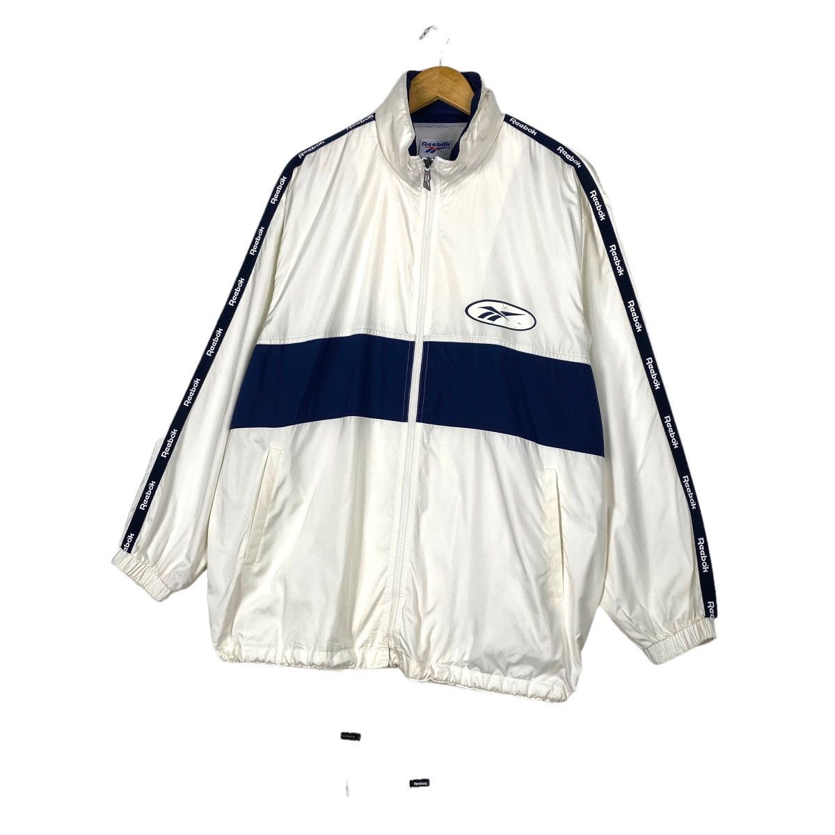 Reebok VINTAGE 90s REEBOK SMALL LOGO ZIPPER JACKET SIZE L Size US M / EU 48-50 / 2 - 2 Thumbnail