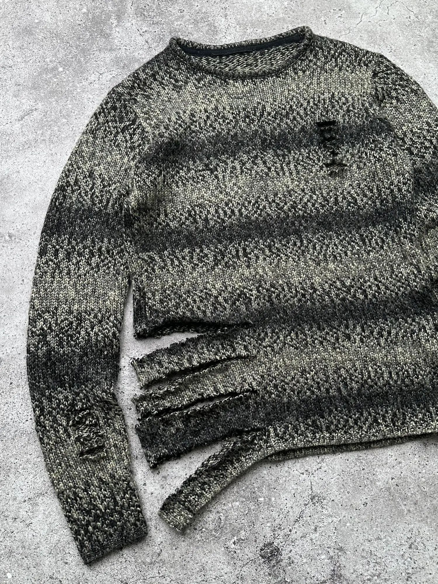 Vintage Vintage Faded Distressed Knit Sweater C561(V234) Size US S / EU 44-46 / 1 - 2 Thumbnail