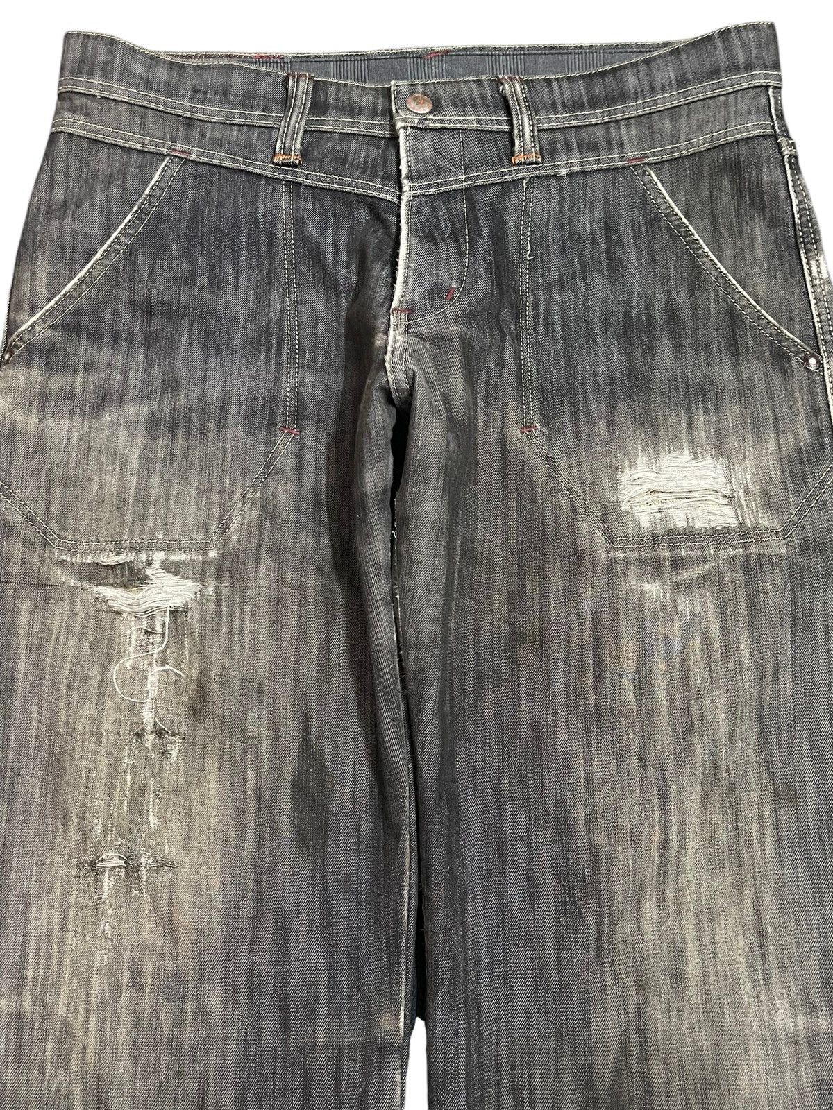 Edwin Vintage Edwin Wild Fire Warm Quality Faded Distress Jeans Size US 34 / EU 50 - 3 Thumbnail