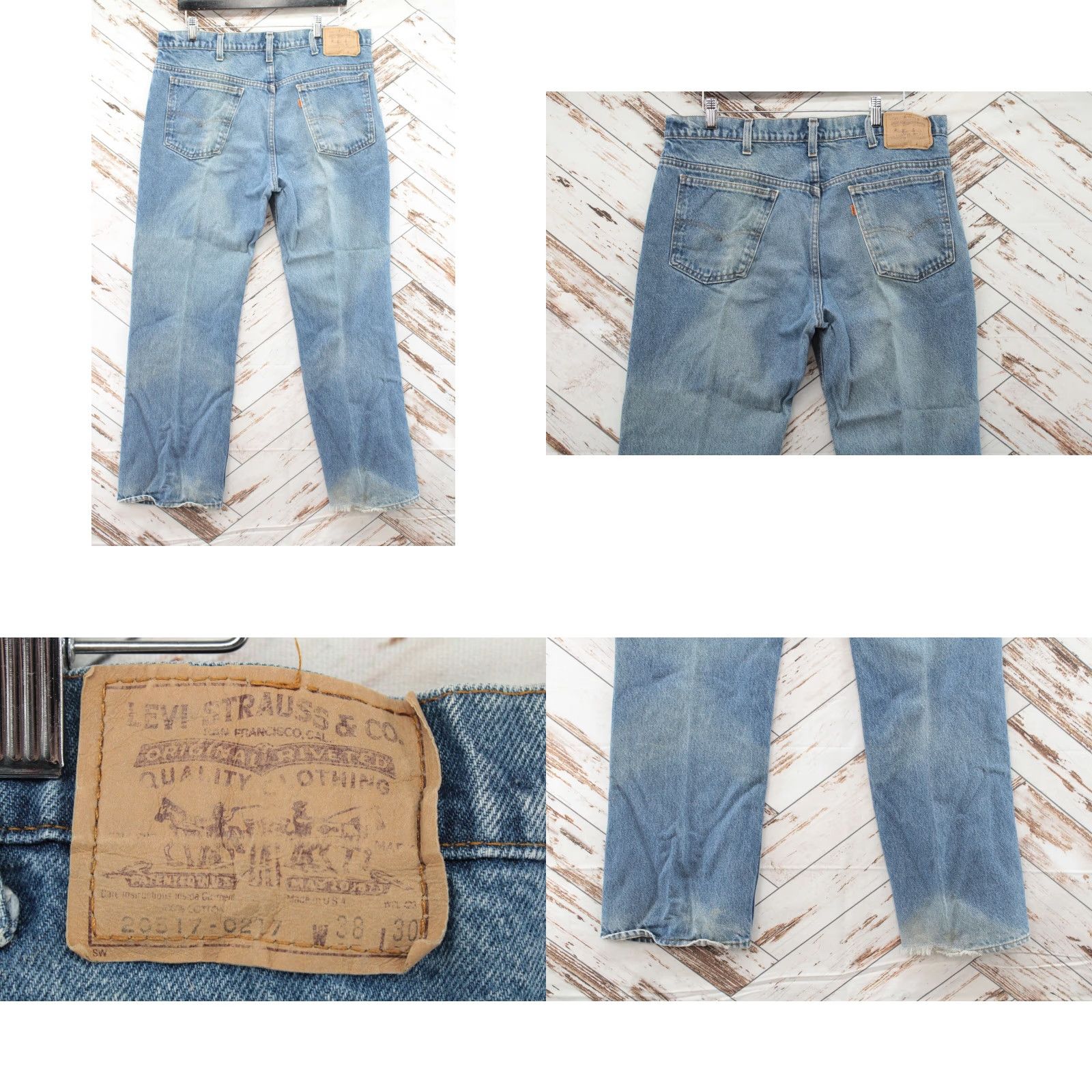 Levi's VTG Levi's Boot Cut Jeans 36x29 Men Denim Blue 80s USA 517 20517-0217 Cowboy Western Orange Tab Jeans Size US 36 / EU 52 - 8 Thumbnail