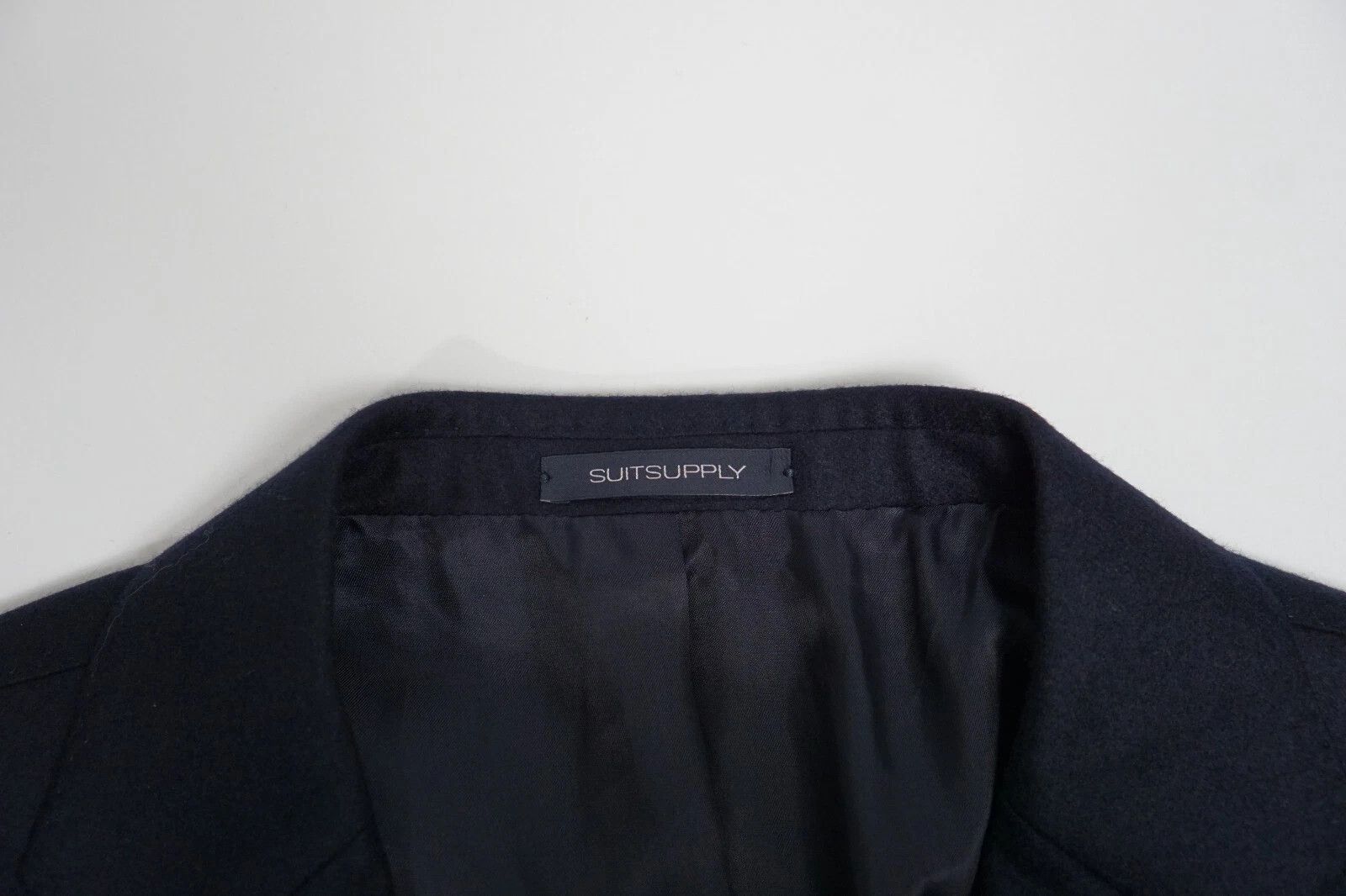 Suitsupply Men Suitsupply Blazer Navy Circular Flannel La Spalla US54 Size 54R - 3 Thumbnail