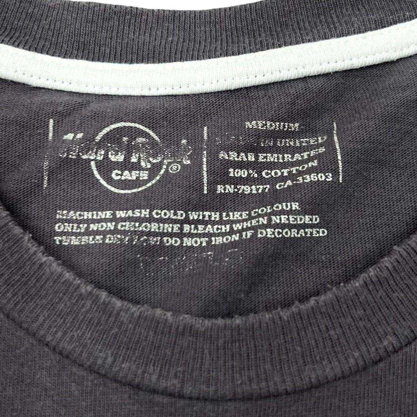 Hard Rock Cafe HARD ROCK CAFE Hamburg Embroidered Spellout Souvenir Graphic T-Shirt Medium Grey Men M Size US M / EU 48-50 / 2 - 4 Thumbnail