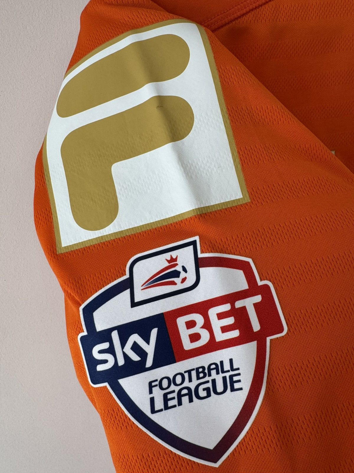 Fila McNulty #5 Luton Town 2014-2015 Home Soccer Jersey Shirt Kit Size US M / EU 48-50 / 2 - 12 Thumbnail