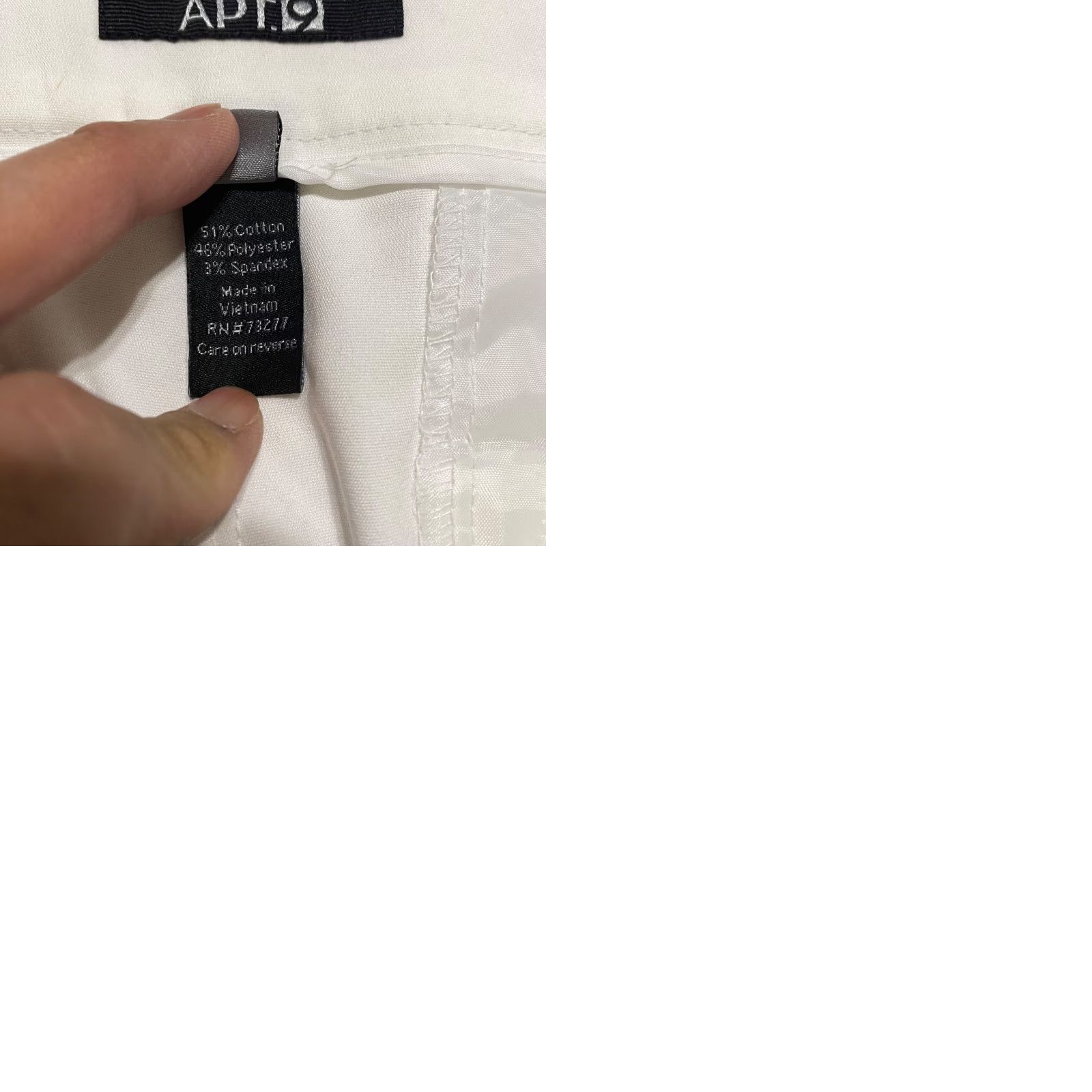Apt. 9 Apt. 9 White Capri Pants NWT Womens 18W Plus Dress Pants Capris High Rise Stretch Pockets Size 40" / US 18 - 9 Thumbnail