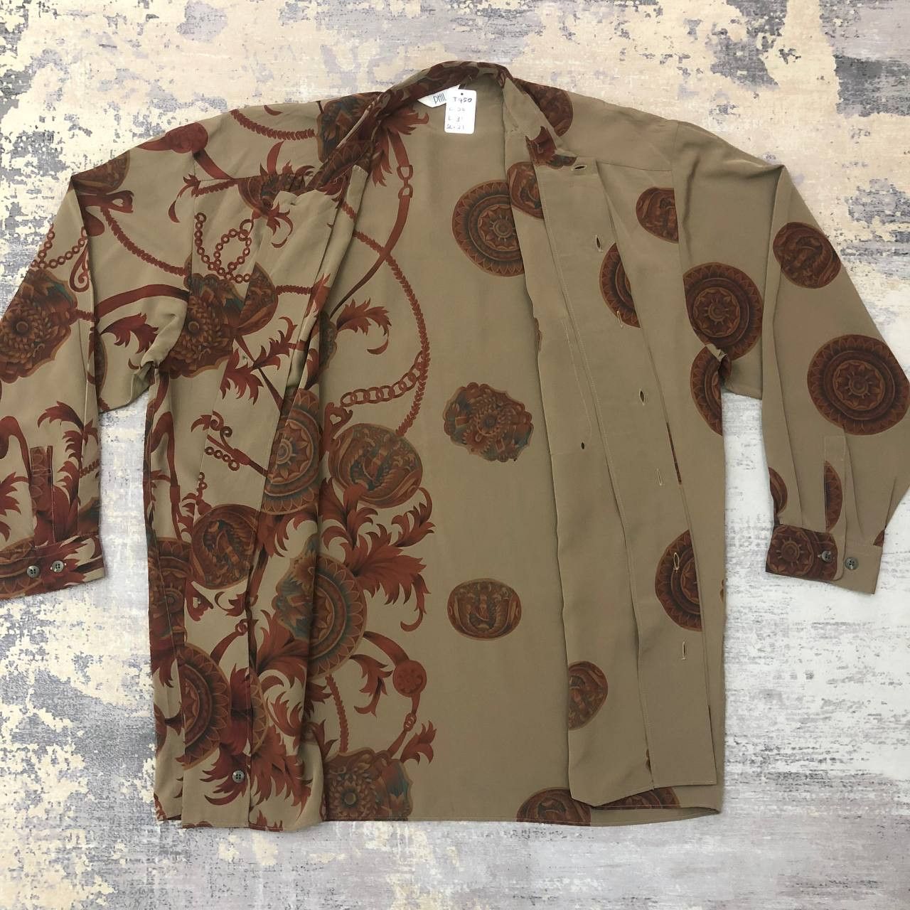 Japanese Brand T450 VTG MADE IN JAPAN PHIL SILK ART SHIRTS Size US XL / EU 56 / 4 - 3 Thumbnail