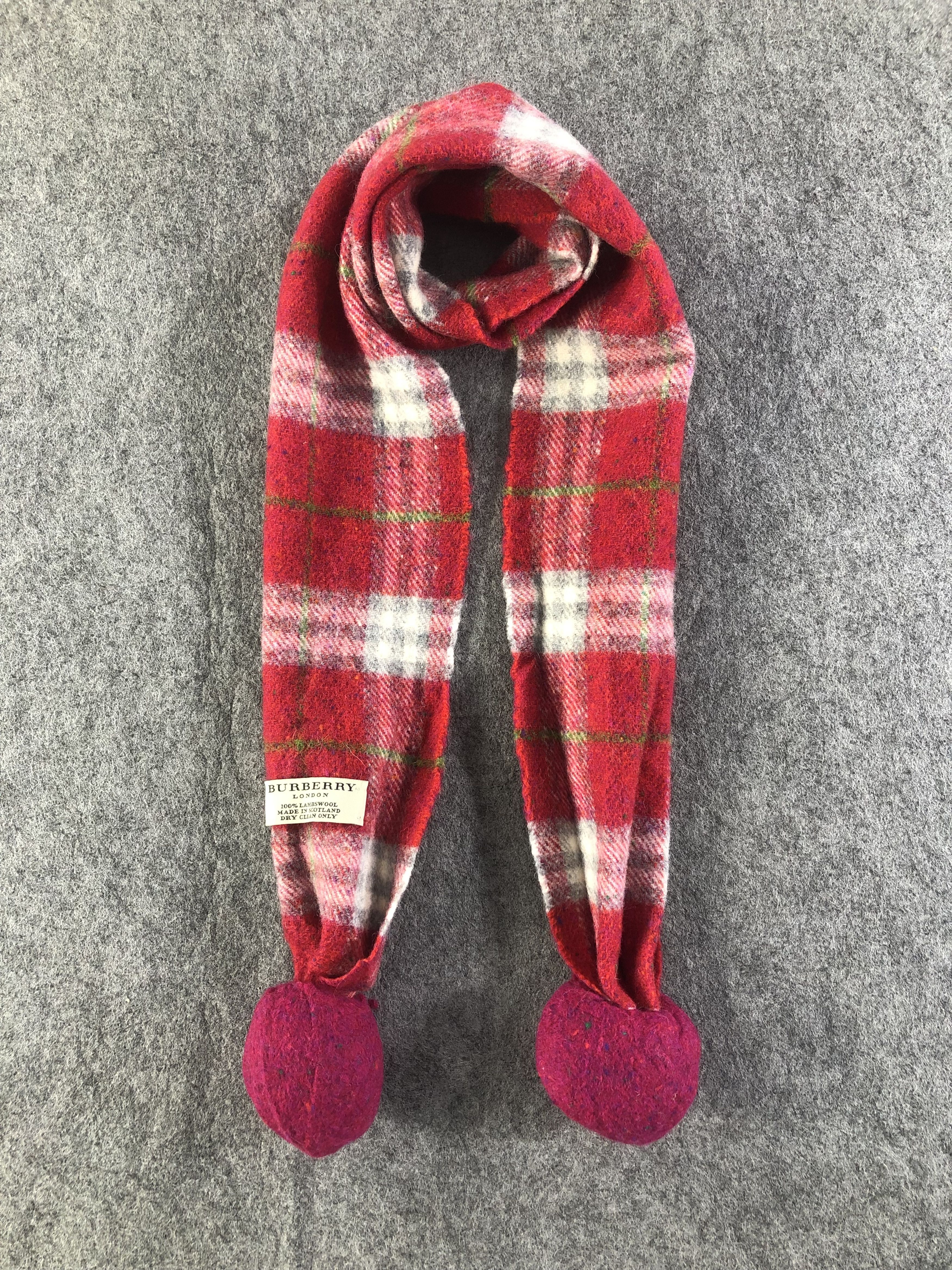 Burberry Burberry Nova Check Wool Bobbles Scarf Muffler V1601 Size ONE SIZE - 1 Thumbnail