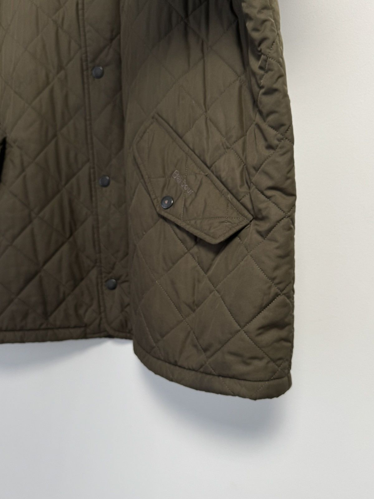 Barbour men's Barbour Chelsea Sportquilt Quilted Olive Field Jacket Size US XL / EU 56 / 4 - 10 Thumbnail