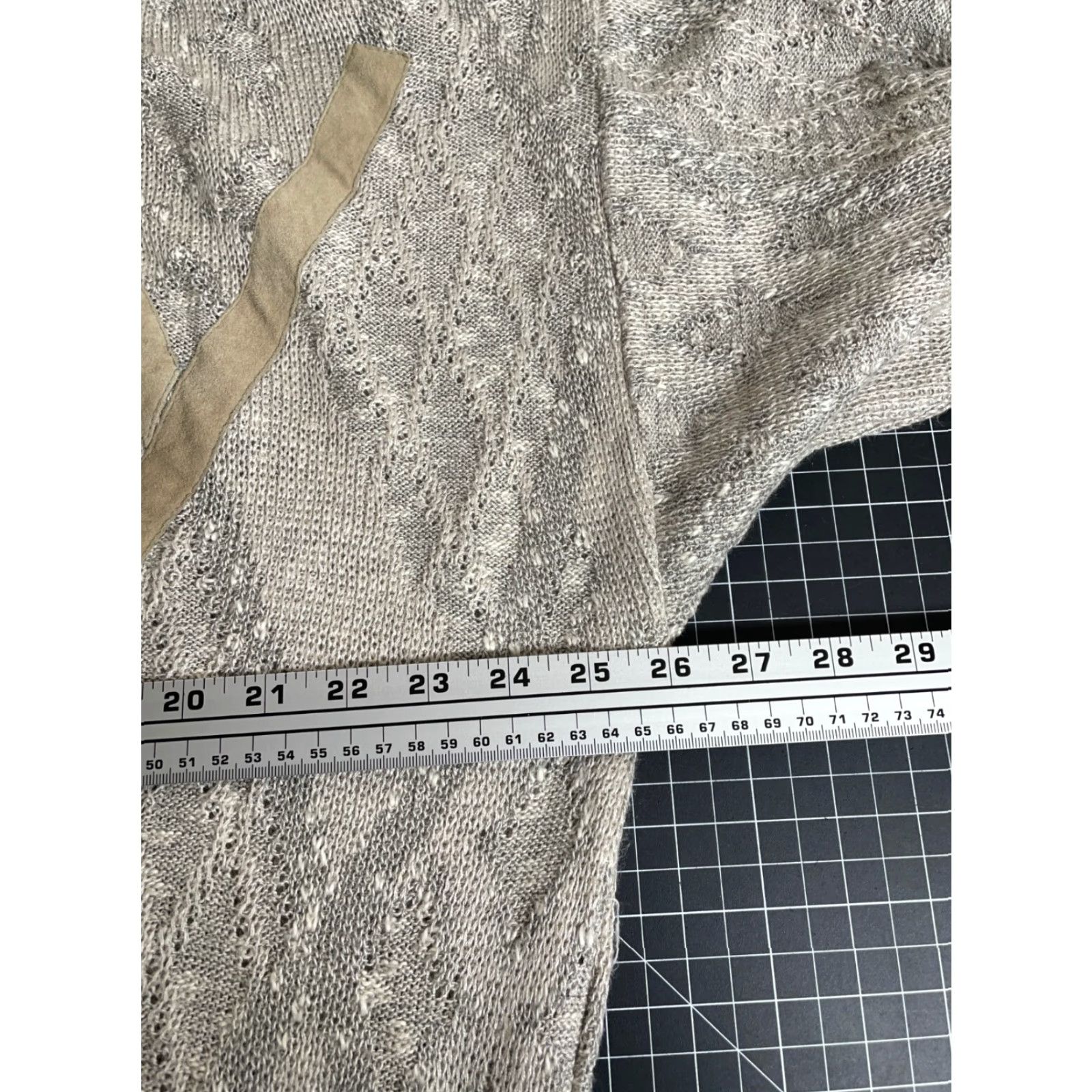 Vintage VINTAGE Bachrach Chunky-Knit Sweater Adult XL Beige Check Pattern Preppy Mens Size US XL / EU 56 / 4 - 5 Thumbnail