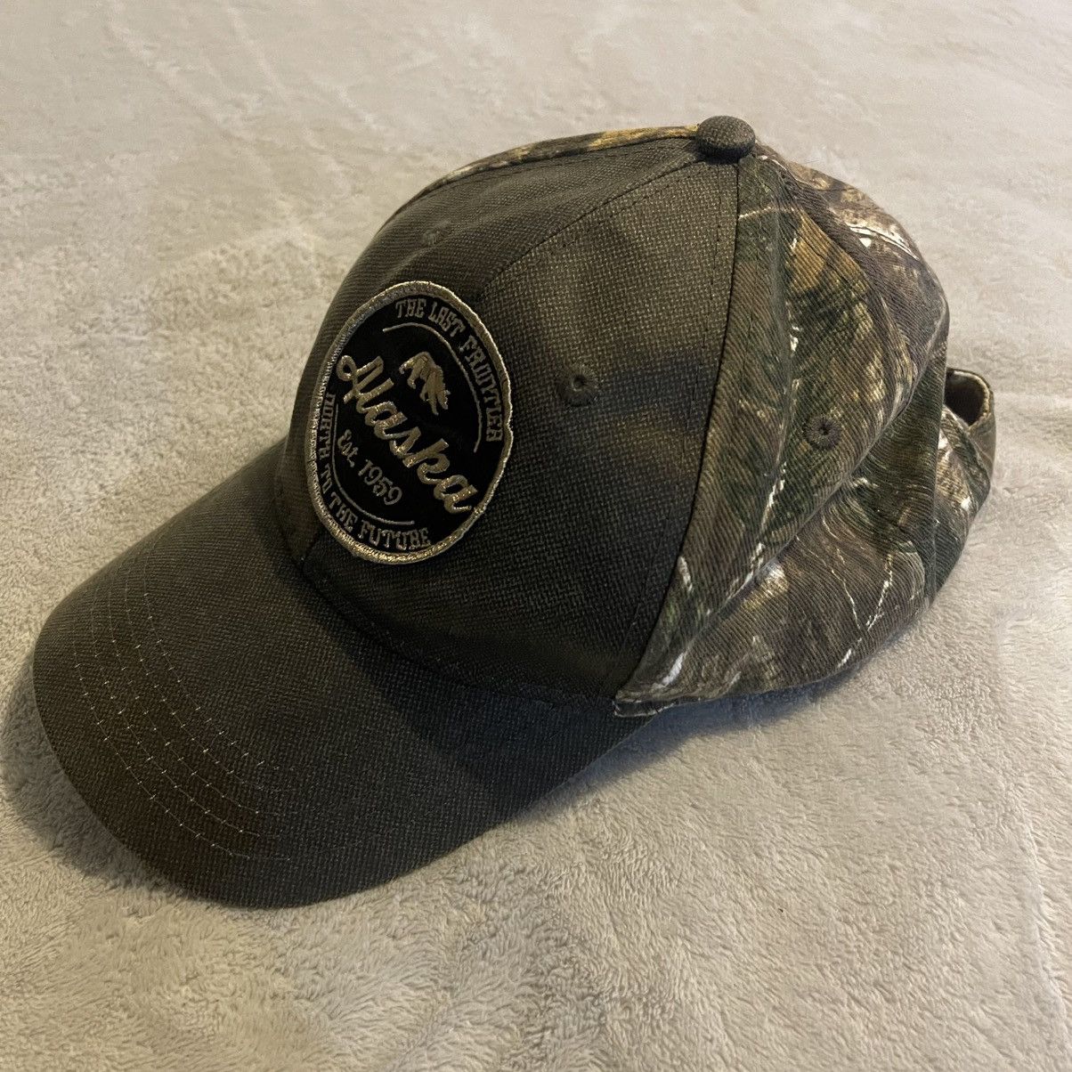 Other Vintage Alaska Hat Men One Size Camo Outdoors Cap Adjustable Size ONE SIZE - 7 Thumbnail