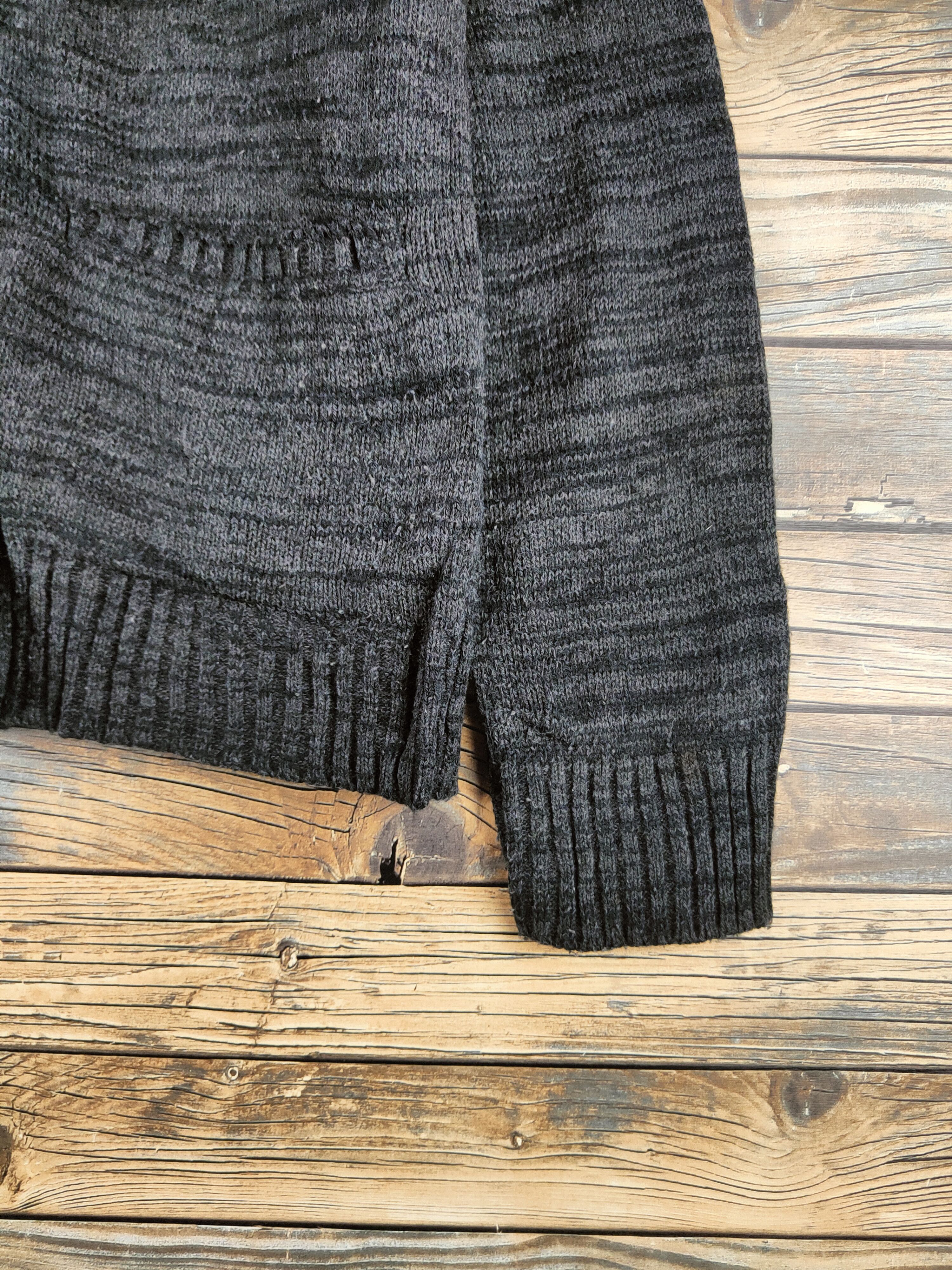 Japanese Brand DL Louis Chavlon Black Hoodie Knitwear Cardigans #46-427 Size US M / EU 48-50 / 2 - 6 Thumbnail