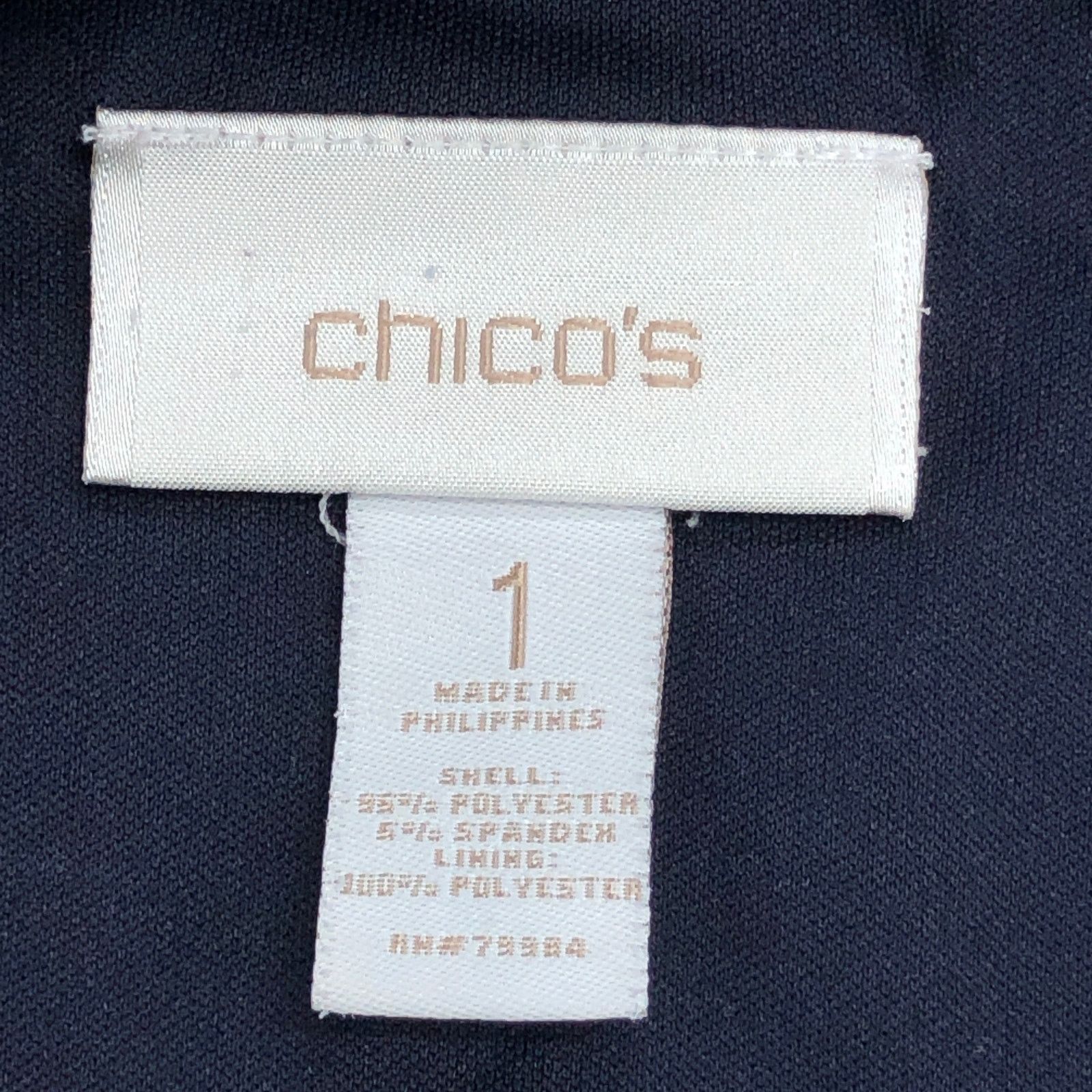 Chicos Chicos Size 1 US 8 Dress Maxi Sleeveless Ikat Stretch Blue Size M / US 6-8 / IT 42-44 - 12 Thumbnail