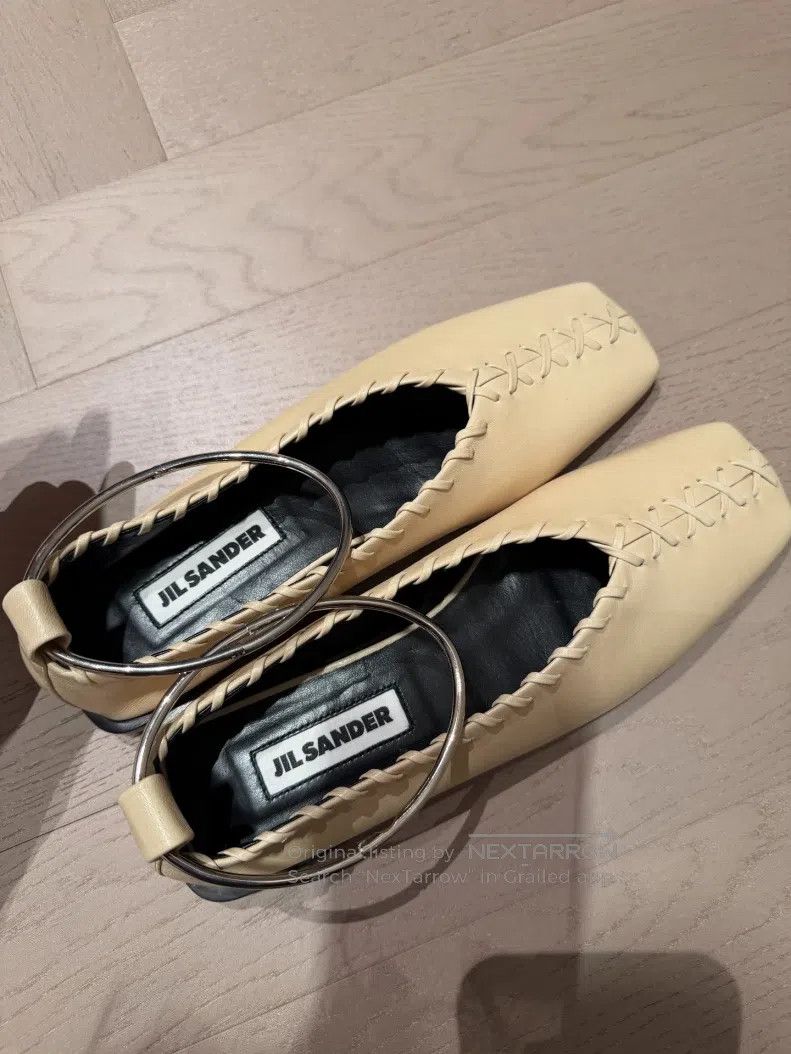Jil Sander Jil Sander Beige Round Buckle Shoes Size US 6.5 / IT 36.5 - 5 Thumbnail
