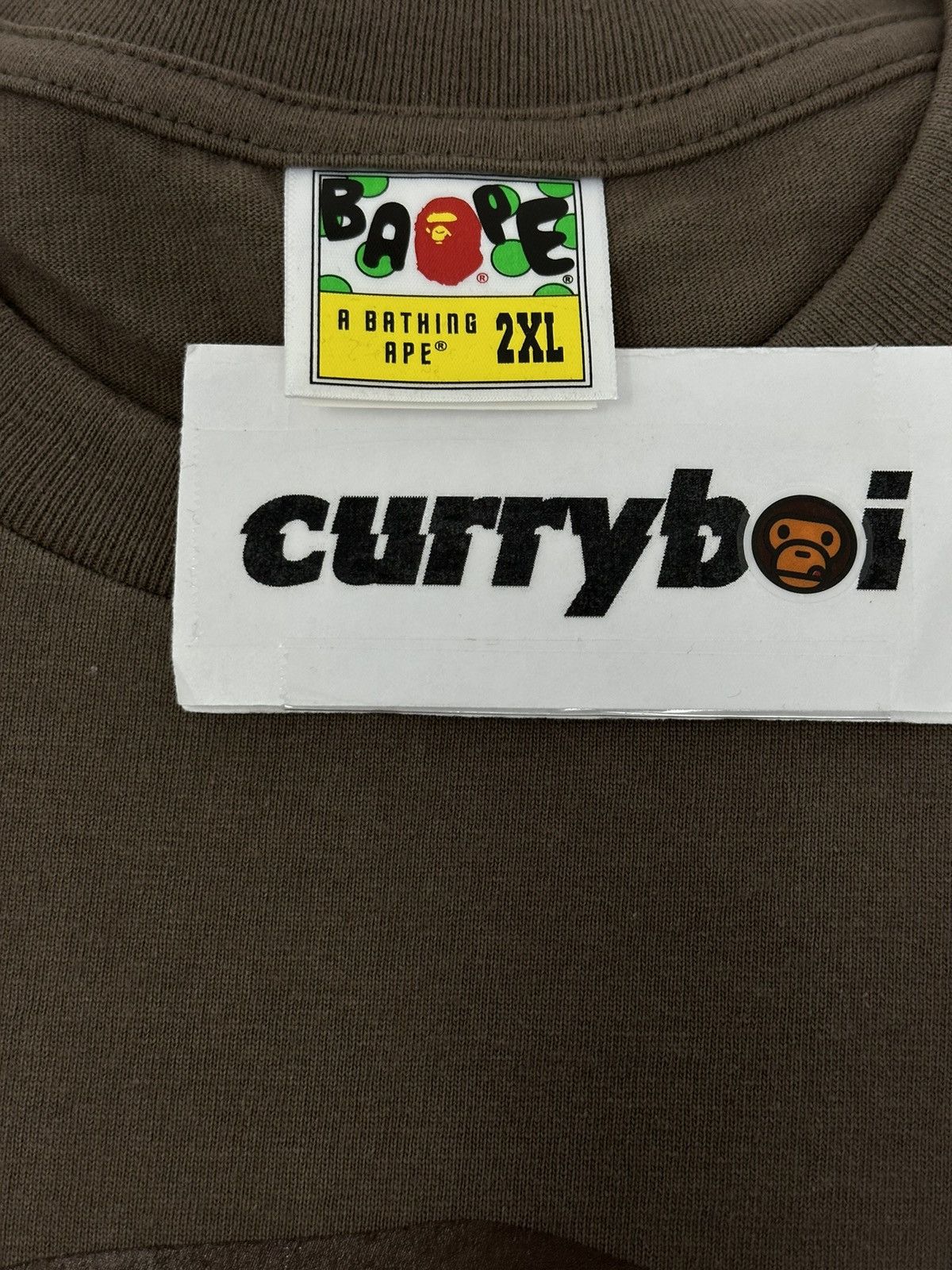 Bape BAPE Big Ape Head Tee Brown Size US XXL / EU 58 / 5 - 6 Thumbnail