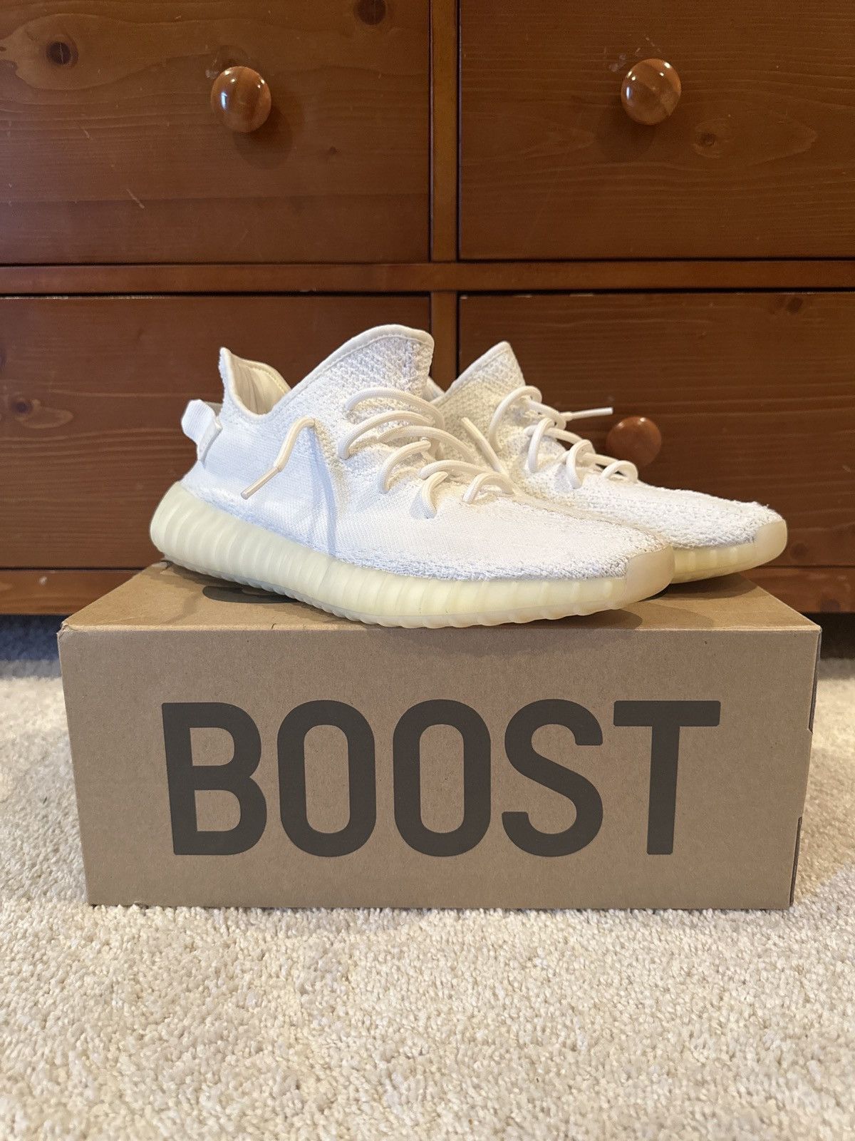 yeezy boost 350 cream white footlocker