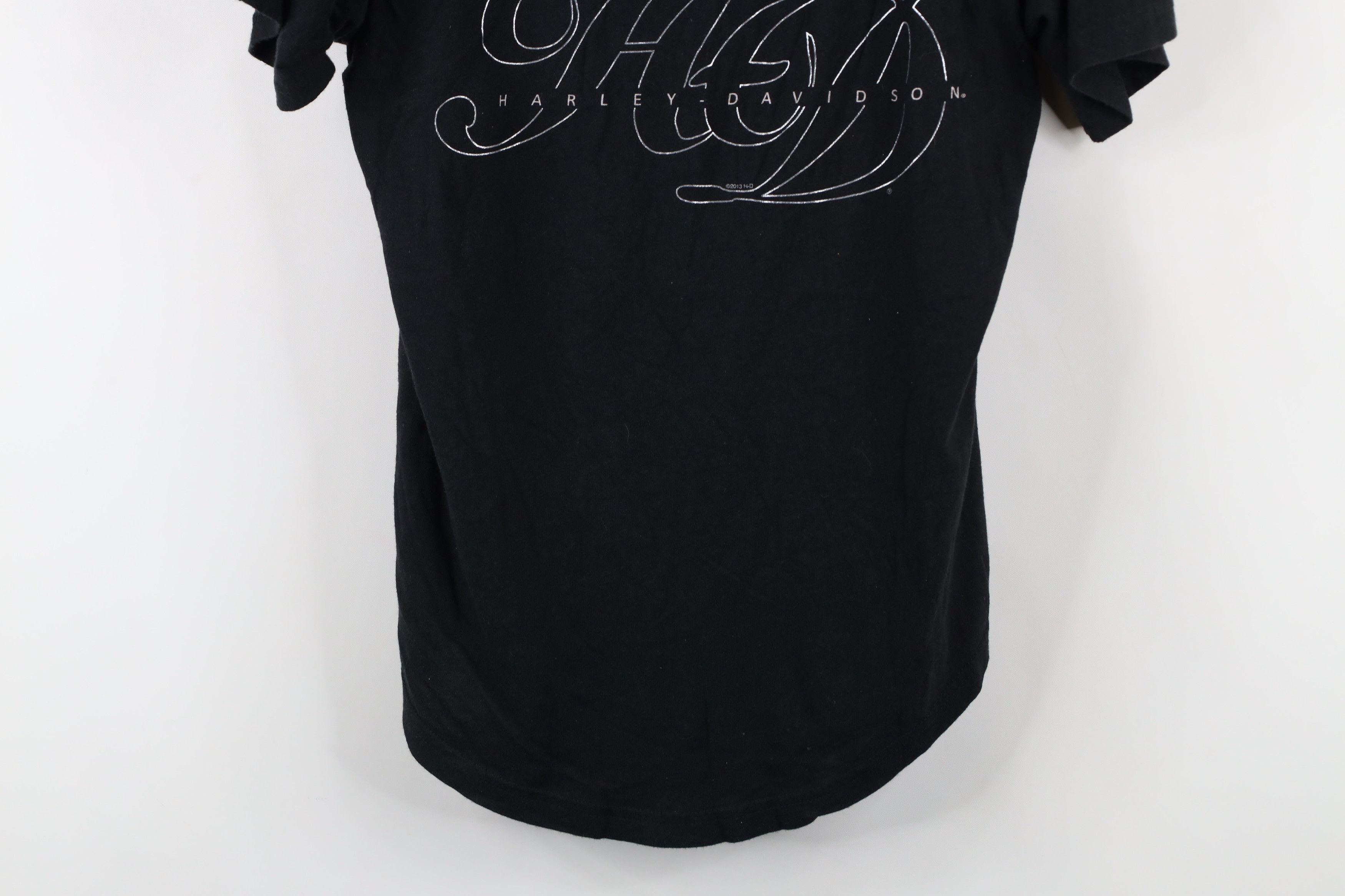 Harley Davidson × Vintage Vintage Y2K Harley Davidson Tribal Scoop Neck T-Shirt Size L / US 10 / IT 46 - 3 Thumbnail