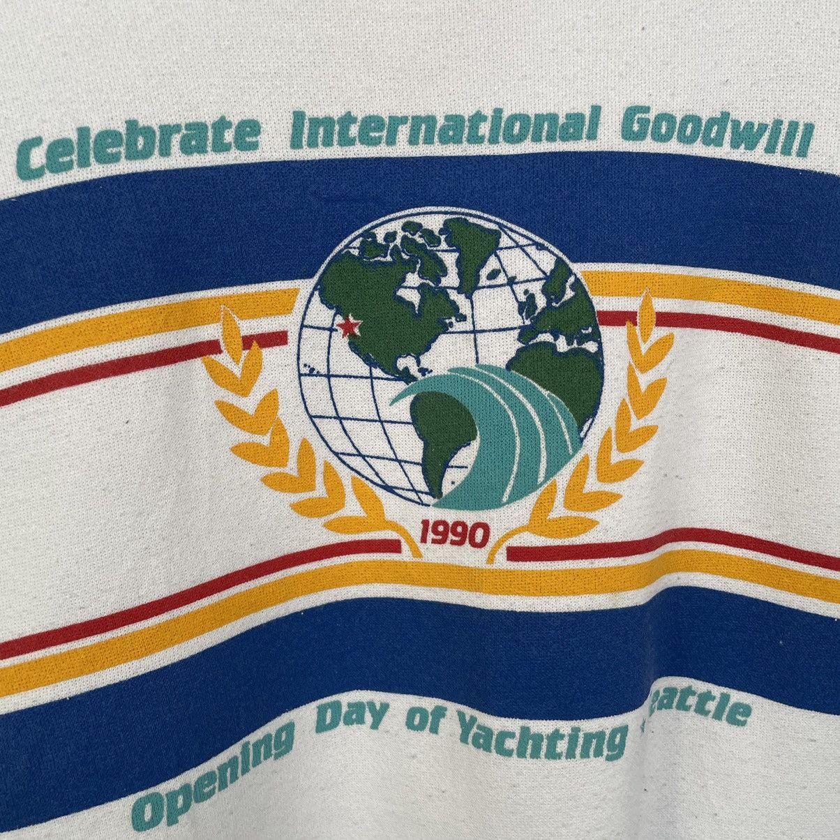 Hanes × Vintage 1990s Opening Day of Yachting Seattle Crewneck Sweatshirt Size US XL / EU 56 / 4 - 2 Thumbnail