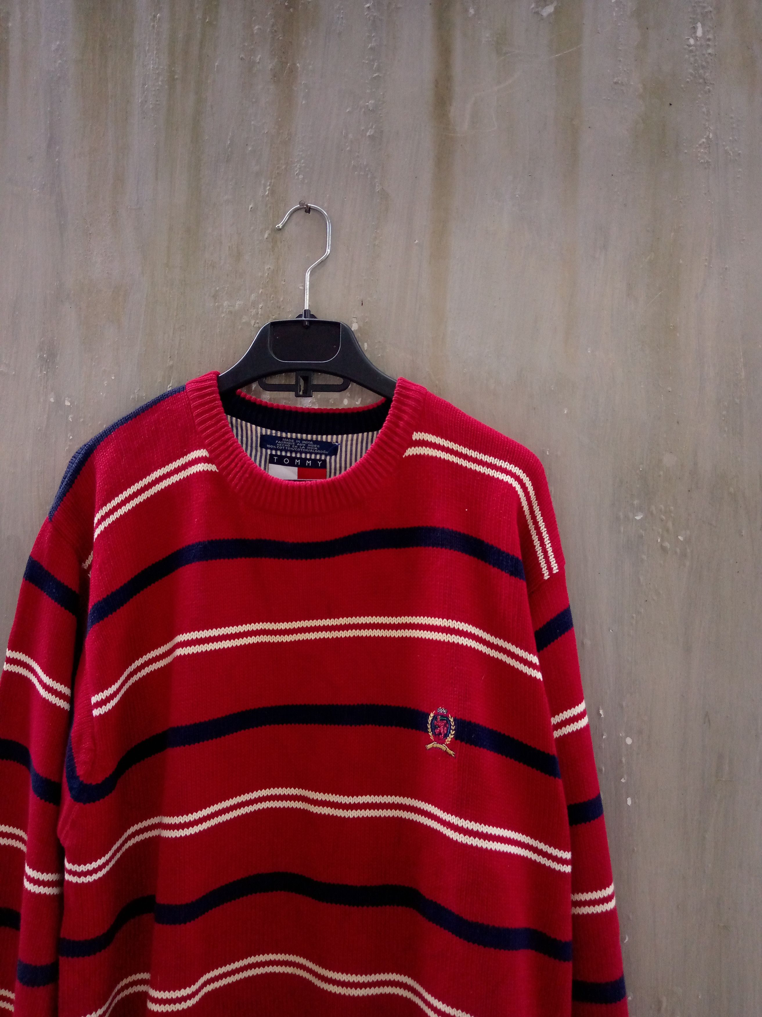 image of Tommy Hilfiger Vintage Knitwear in Red, Men's (Size Large)