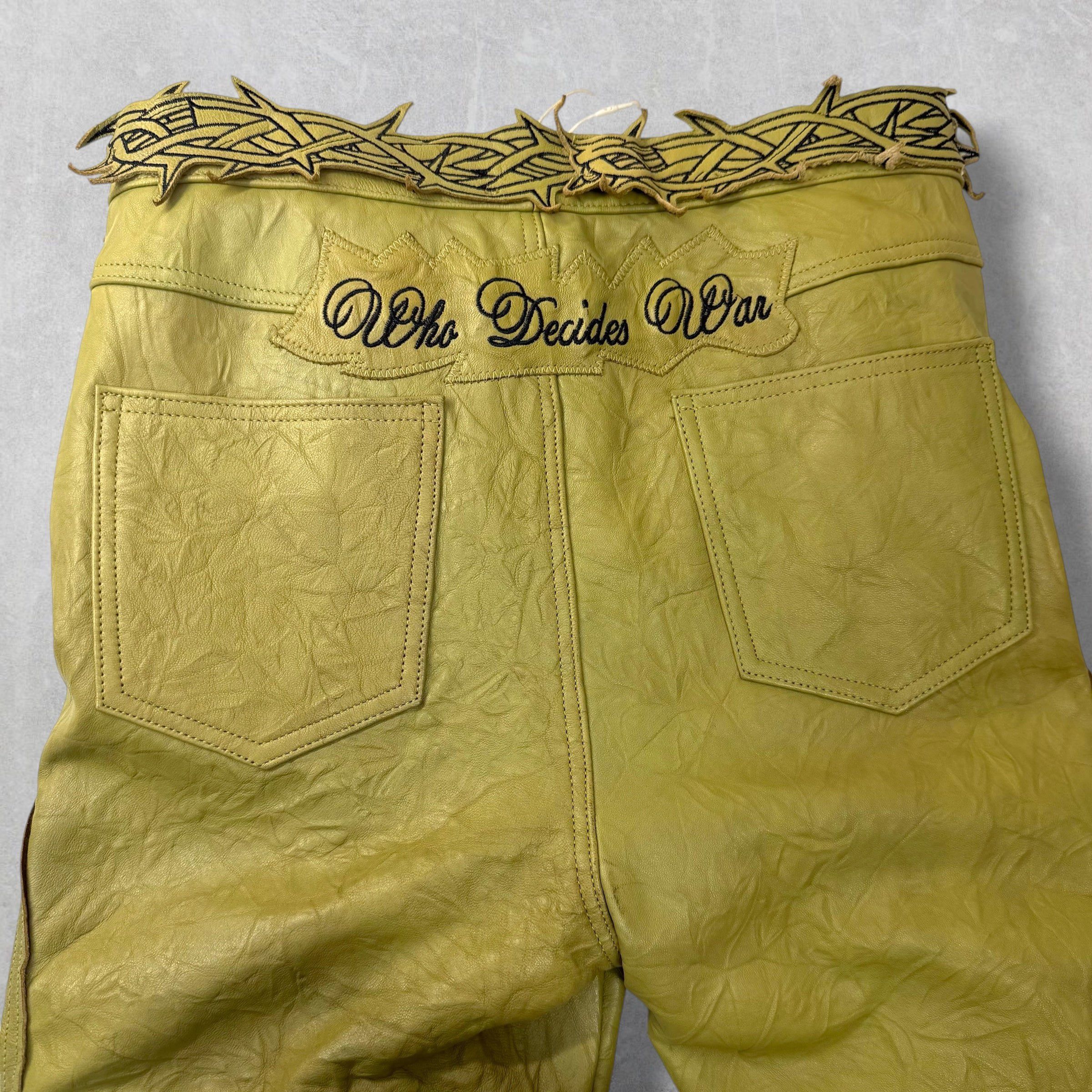 Who Decides War Who Decides War Garden Glass Leather Pants 30 Size US 30 / EU 46 - 6 Thumbnail