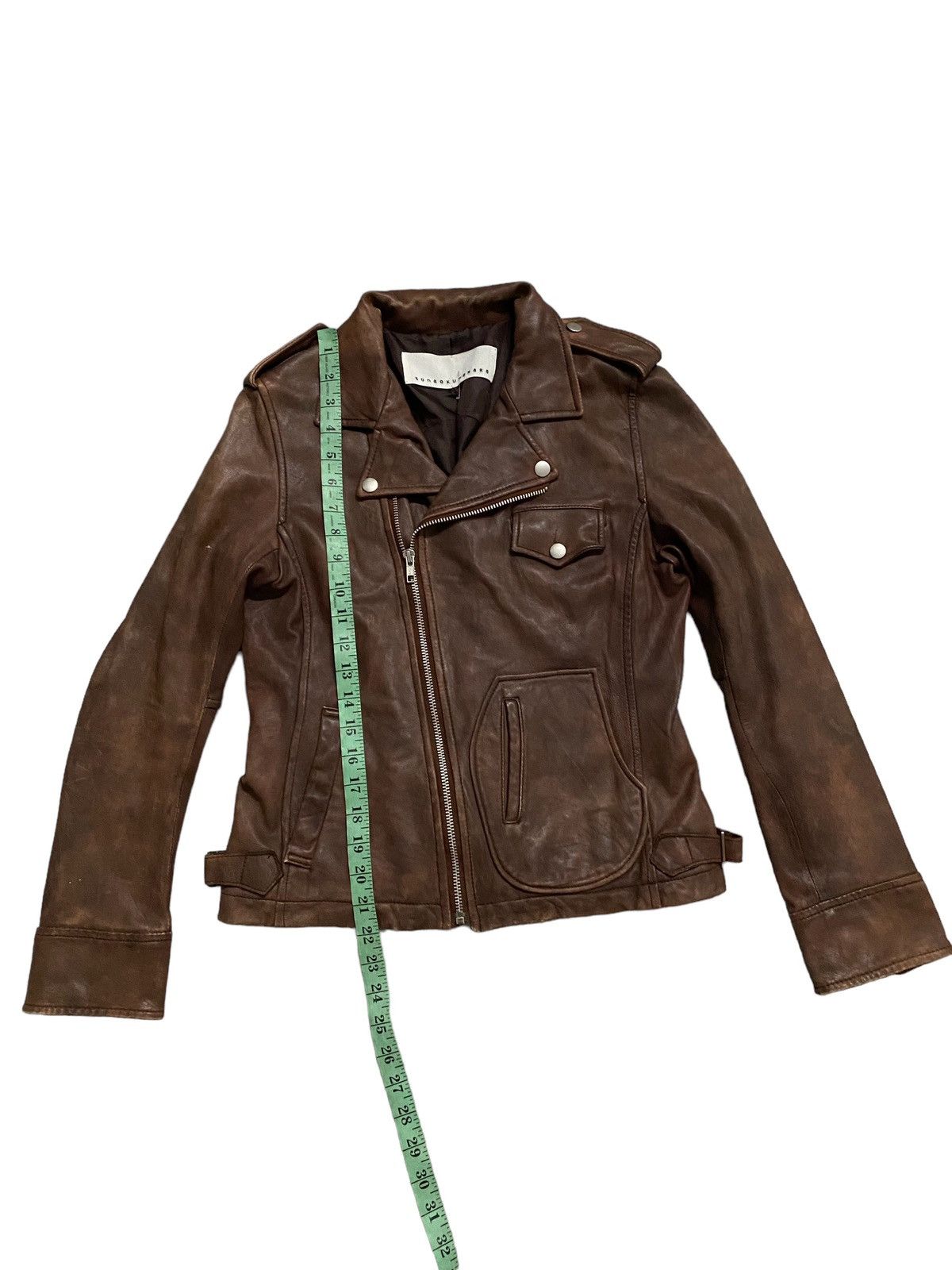 Issey Miyake × Vintage Vintage Issey Miyake Sunaokuwahara Leather Jacket Size M / US 6-8 / IT 42-44 - 11 Thumbnail