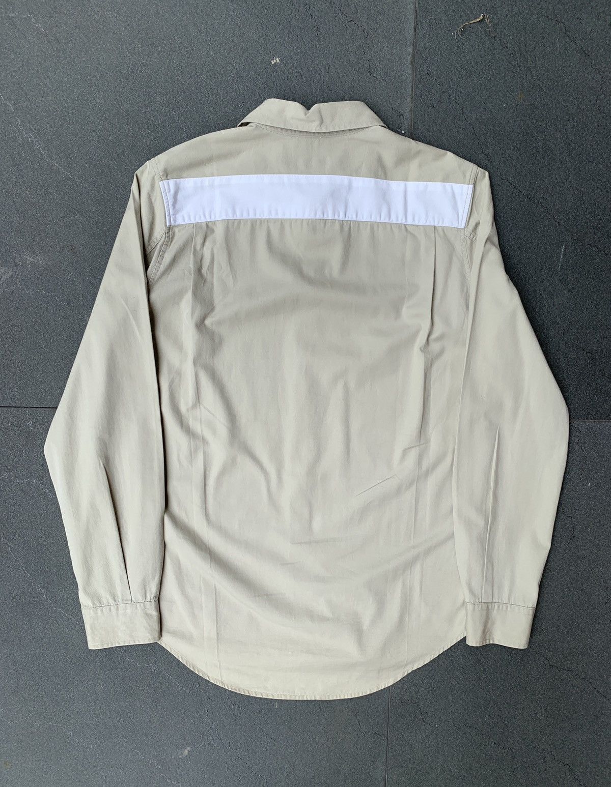 1998 helmut lang beige stripe t-shirt