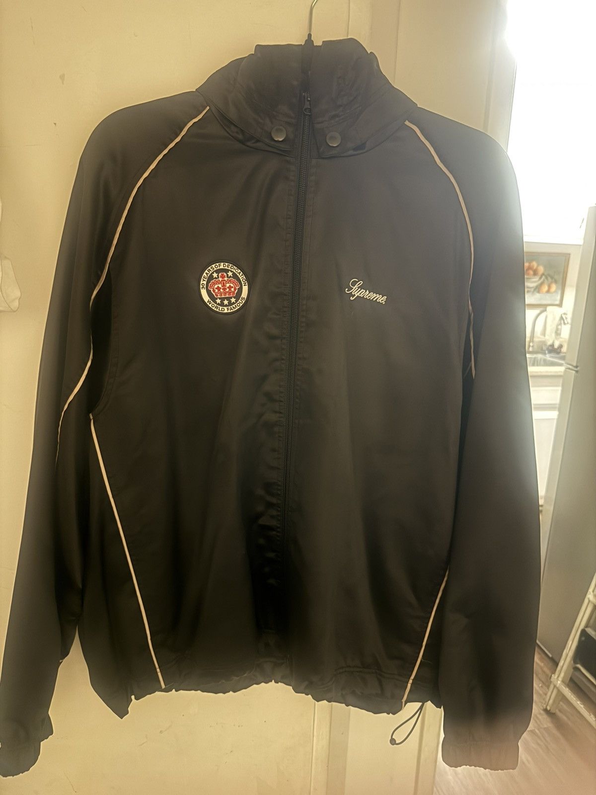 Supreme Supreme satin hooded track jacket | Grailed