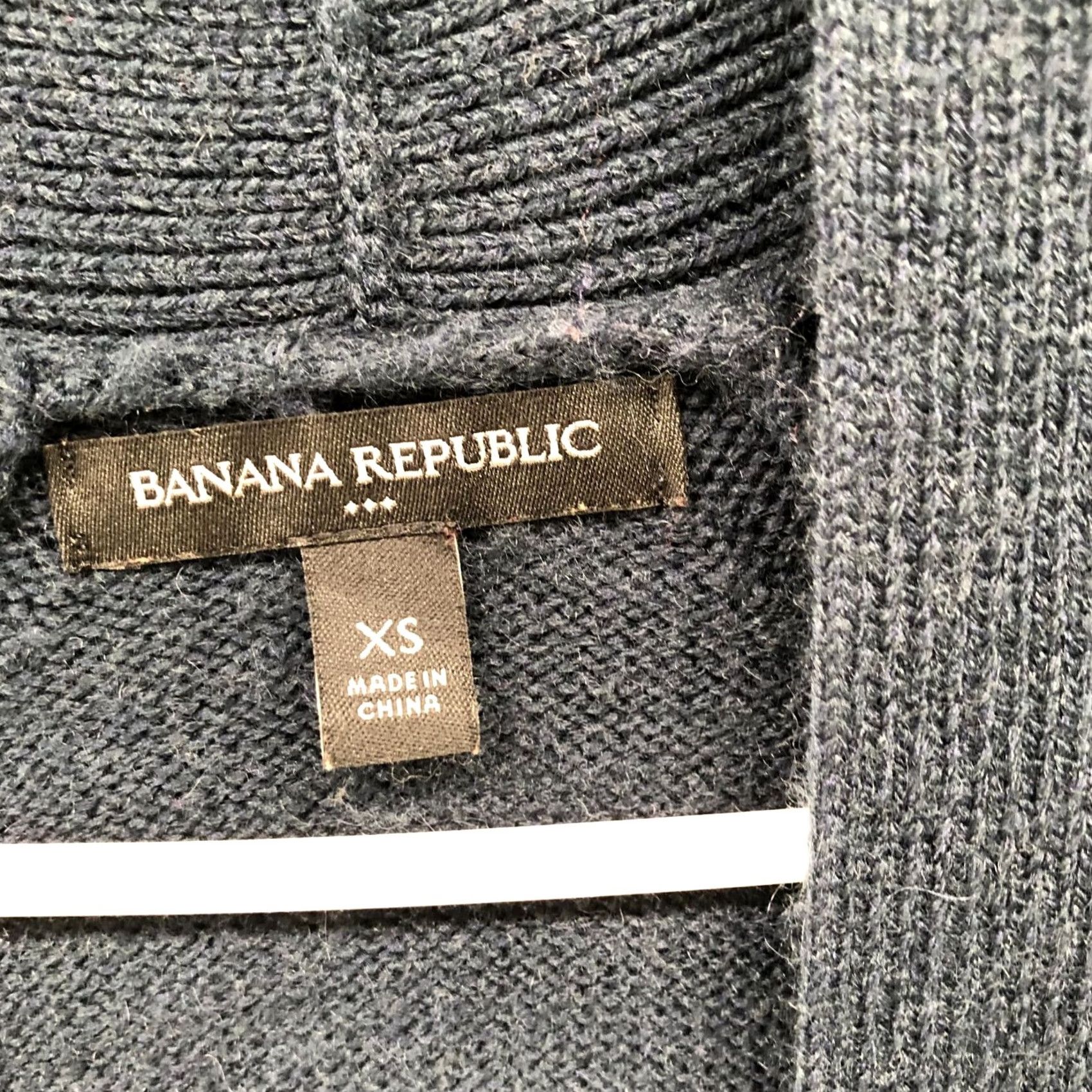 Banana Republic Banana Republic Cardigan Open Front Womens XS Blue Dark Teal Stretch Knit Size XS / US 0-2 / IT 36-38 - 5 Thumbnail
