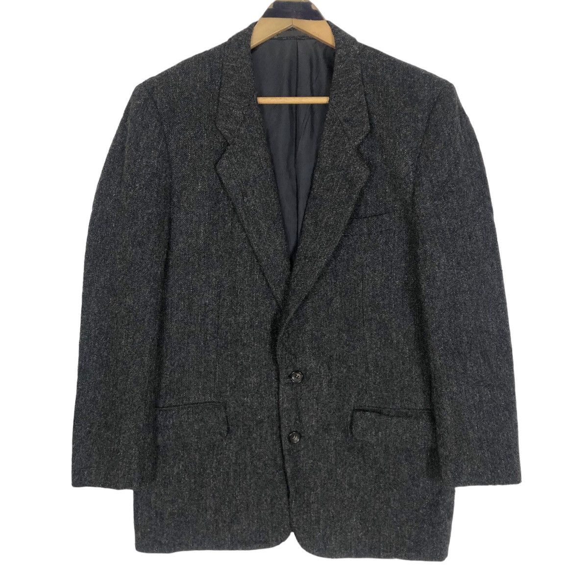 Comme des Garcons Vintage 90s Comme Des Garcons Homme Tweed Coat Light Jacket Size US M / EU 48-50 / 2 - 1 Thumbnail