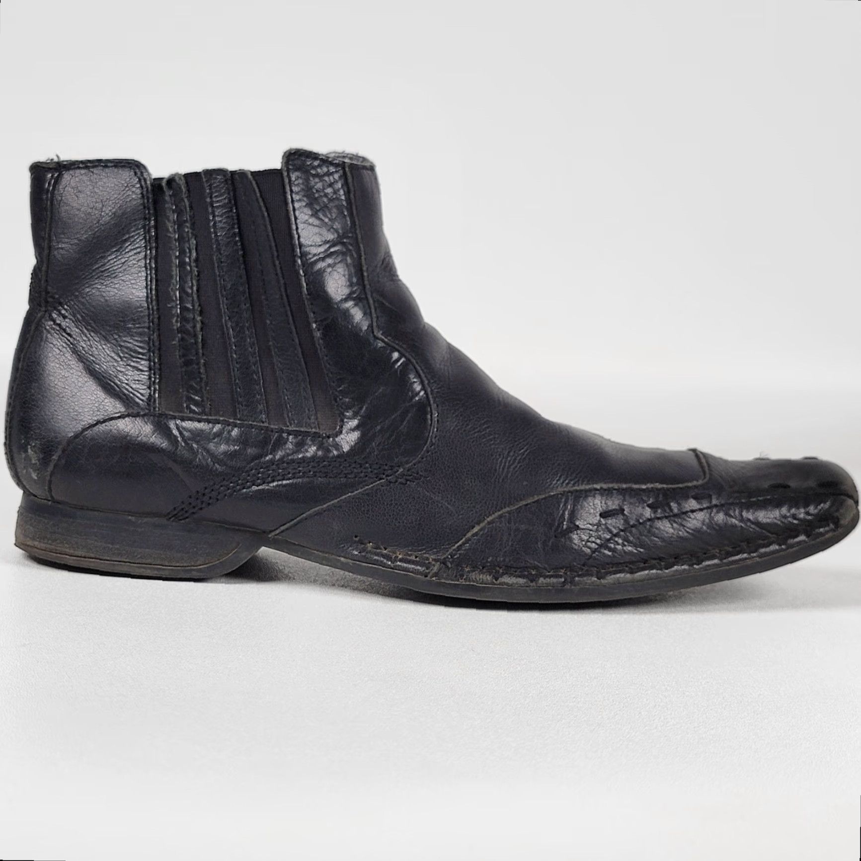 Guess Guess Boots Boots Men’s Size 10.5 Black Distressed Leather Casual Size US 11 / EU 44 - 4 Thumbnail