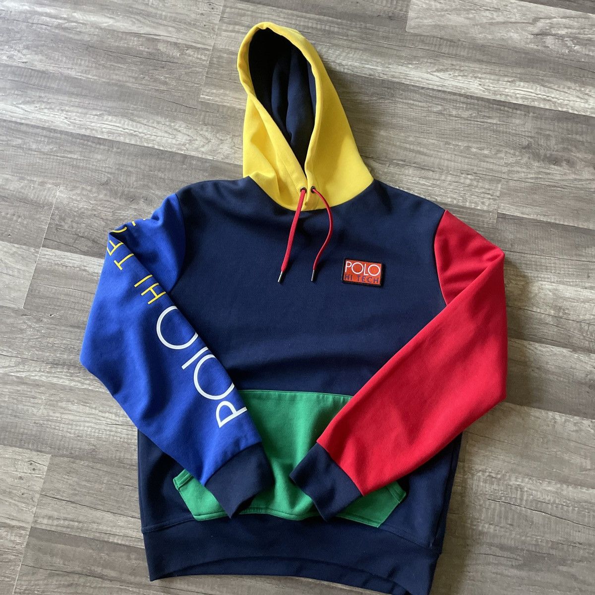 Polo Ralph Lauren Polo Ralph Lauren Hi Tech Hybrid Color block Hoodie med Grailed