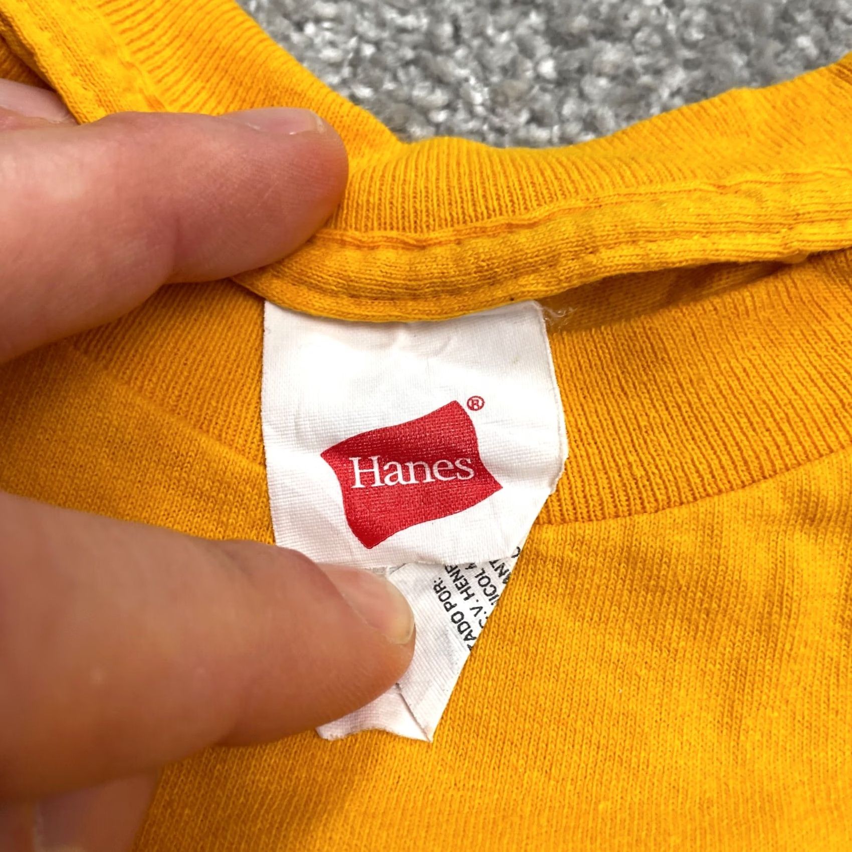 Hanes Hanes UCSB Gaucho Games Graphic T-Shirt Womens Small Yellow Crew Neck Cotton Tee Size S / US 4 / IT 40 - 5 Thumbnail