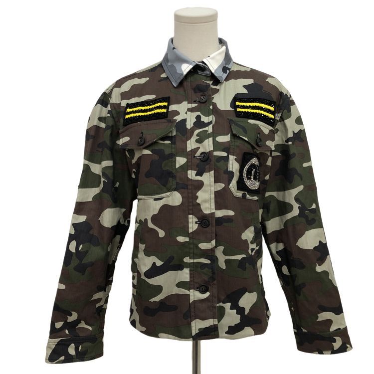 Miu Miu Miu Miu Camouflage Crystal Embellished Jacket Size 38 Size XS / US 0-2 / IT 36-38 - 1 Thumbnail