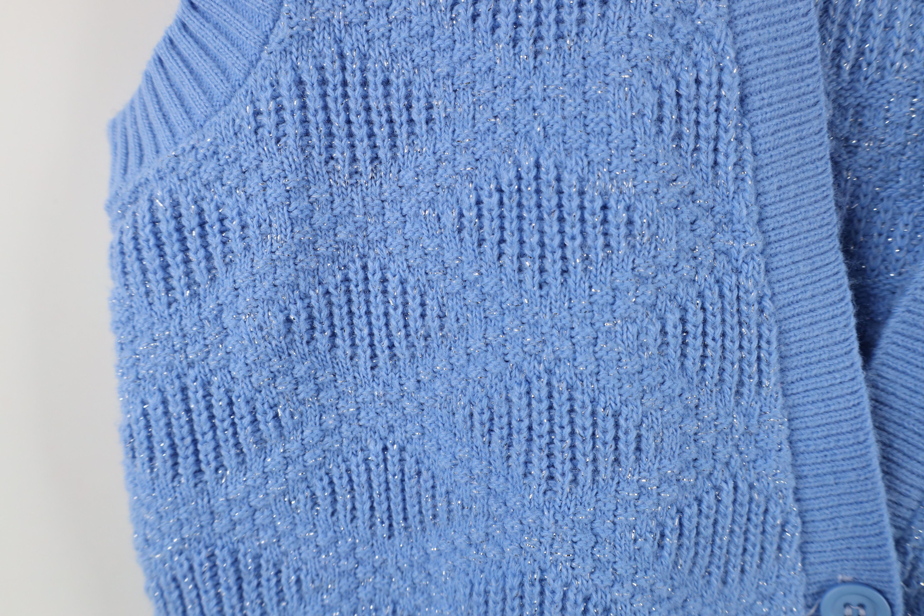 Vintage Vintage 90s Streetwear Textured Knit Sweater Vest USA Size L / US 10 / IT 46 - 5 Thumbnail