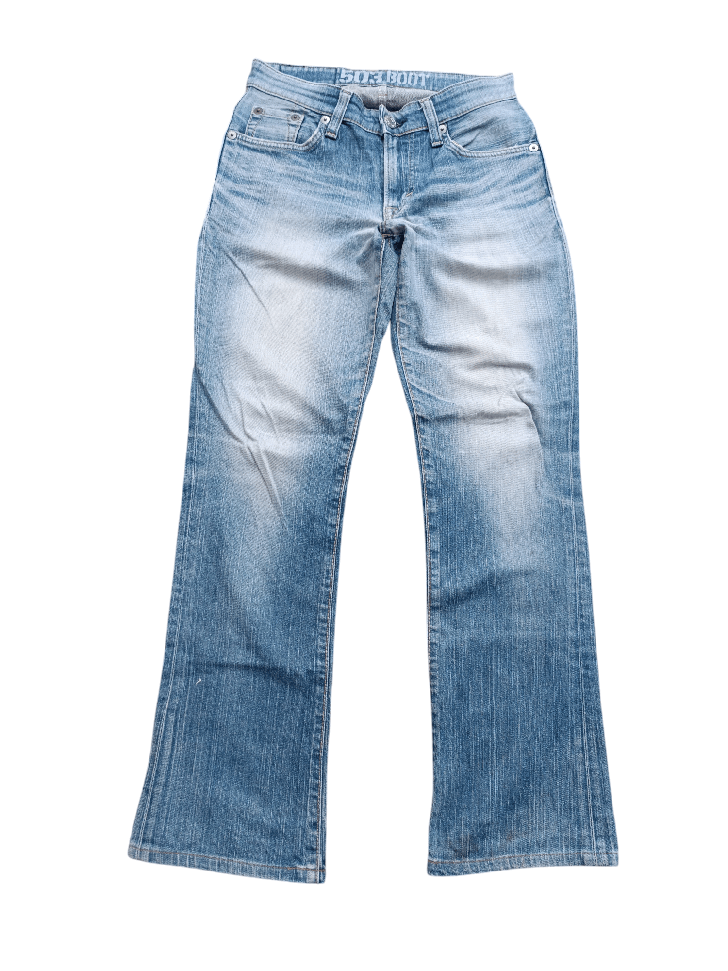 Edwin × Japanese Brand ARCHIVAL EDWIN 503 BOOT CUT REGULAR BLUE WASH DENIM Size US 30 / EU 46 - 1 Thumbnail