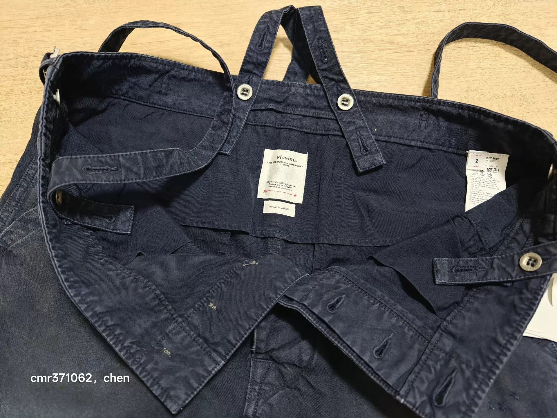 Visvim VISVIM 23SS ALPER BRACES CHINO CRASH Navy 2 Chinos Size US 32 / EU 48 - 7 Thumbnail