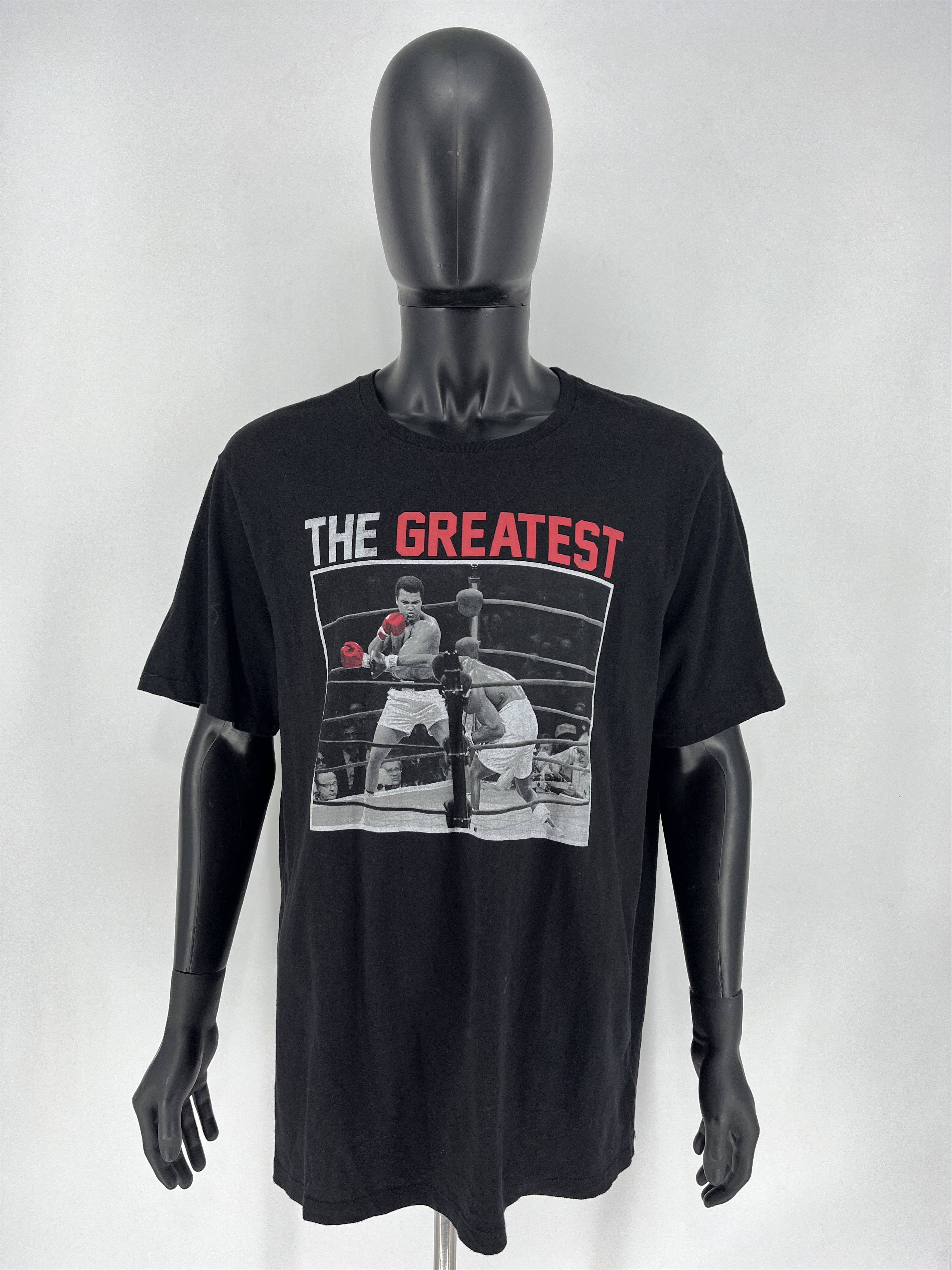Vintage Y2K The Greatest Muhammad Ali American Boxer Faded Tshirts Size US XXL / EU 58 / 5 - 2 Thumbnail