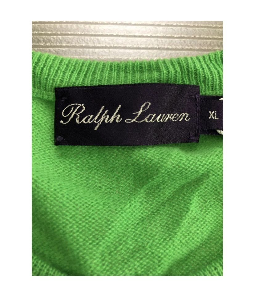 Ralph Lauren Purple Label RLPL 🇮🇹 Kelly green dual ponies cashmere crew XL NEW Size US XL / EU 56 / 4 - 2 Thumbnail