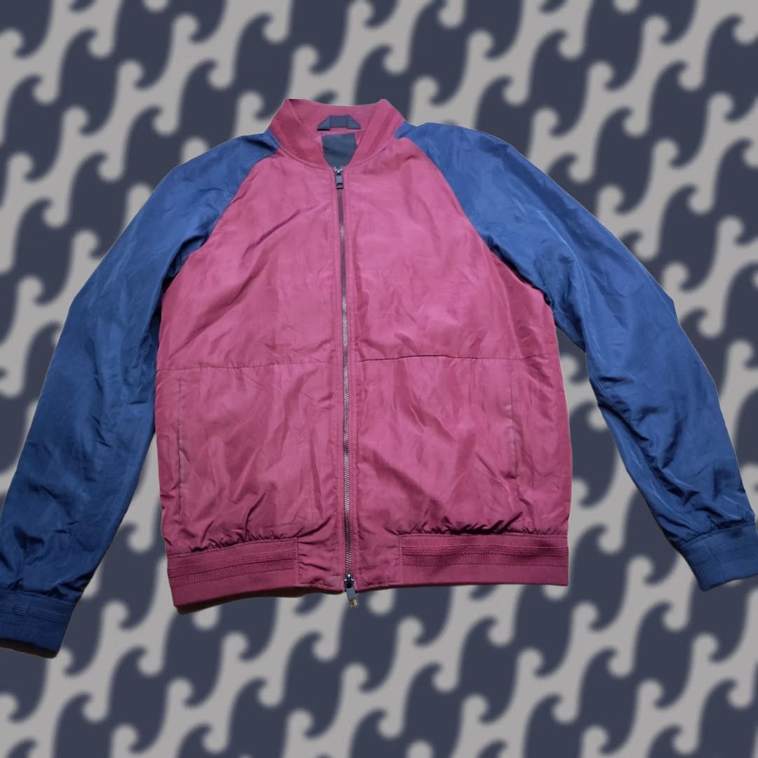 J.Lindeberg J. Lindeberg Mens Bomber Jacket L Thom Contrast Gravity Poly Full Zip Winter Fall Spring Mulicolor Regular Size Mens Jacket Size US L / EU 52-54 / 3 - 1 Thumbnail