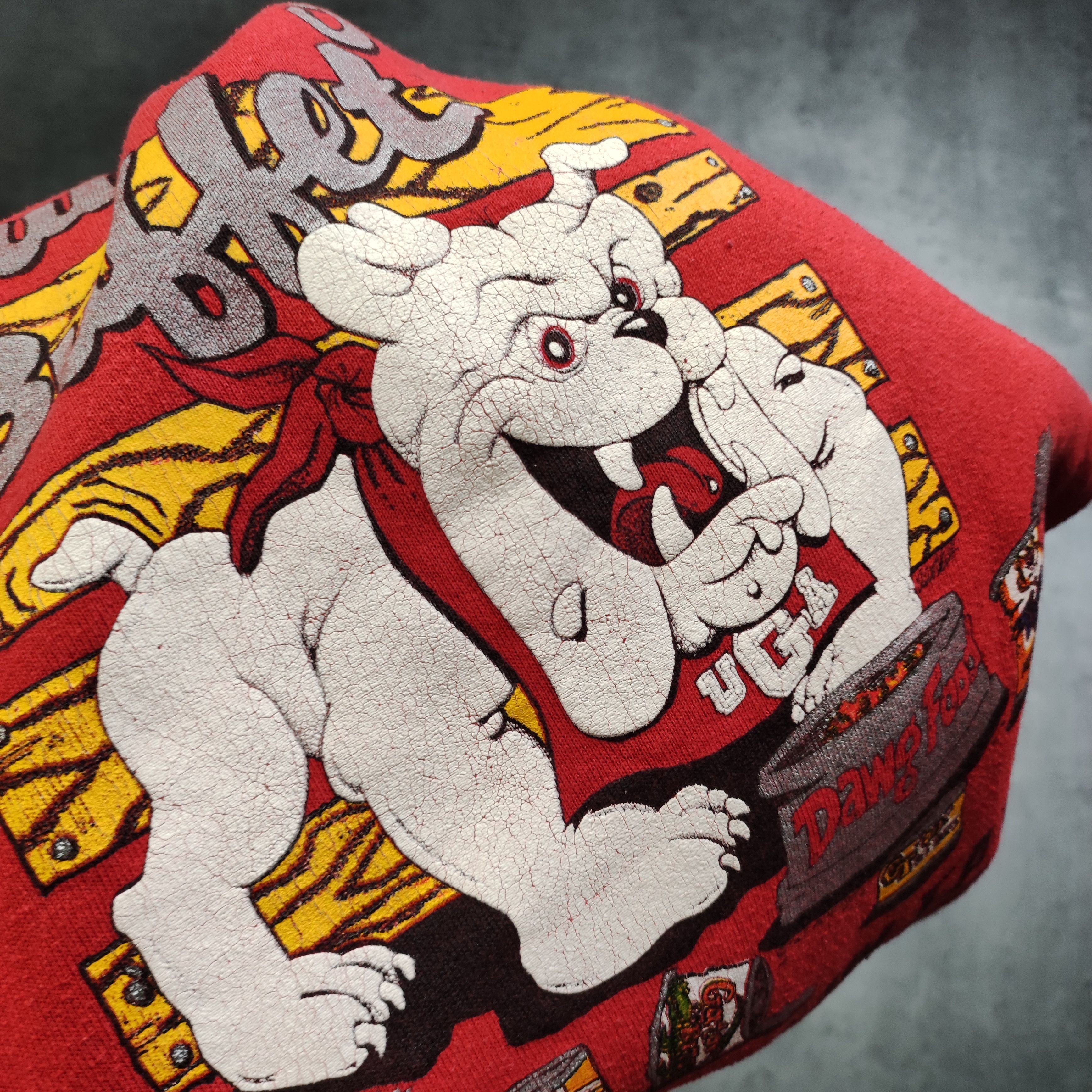 Vintage RARE OG 90s Bulldog Bubbet All You Can Eat Promo Crewneck Size US XL / EU 56 / 4 - 5 Thumbnail